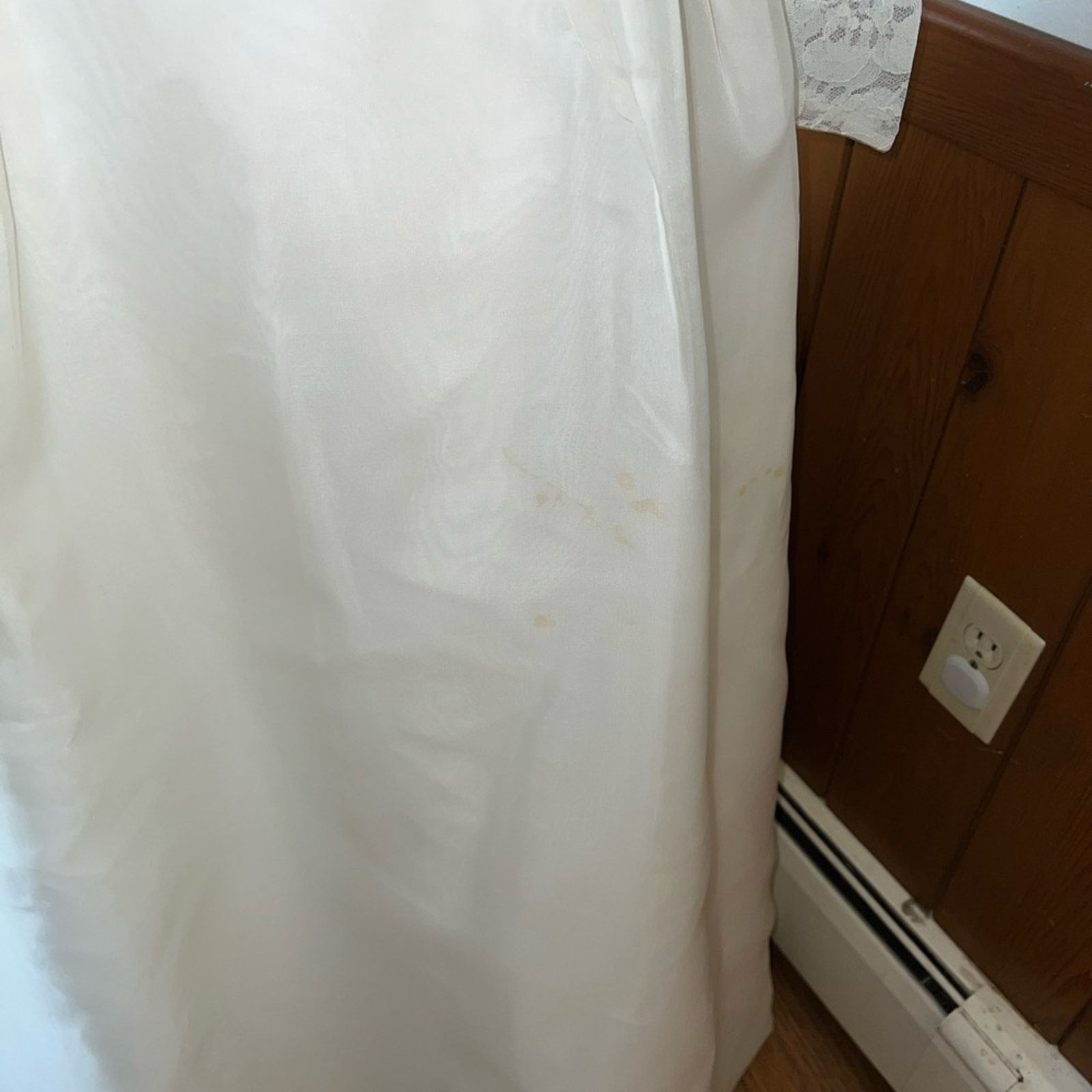 Vintage Stunning Vintage 1950s Silk Wedding Gown & Crown! Size M / US 6-8 / IT 42-44 - 8 Thumbnail
