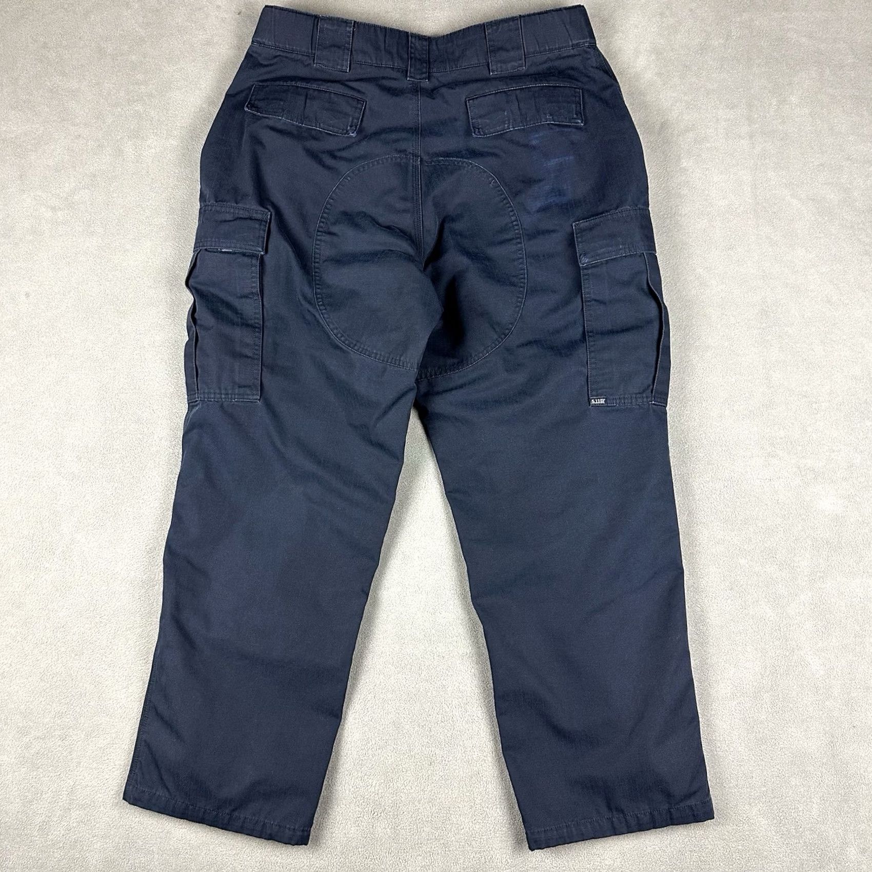 Vintage 5.11 Tactical Pants Men Large Short Blue Ripstop Cargo Pockets USA GUC Size US 33 - 2 Thumbnail