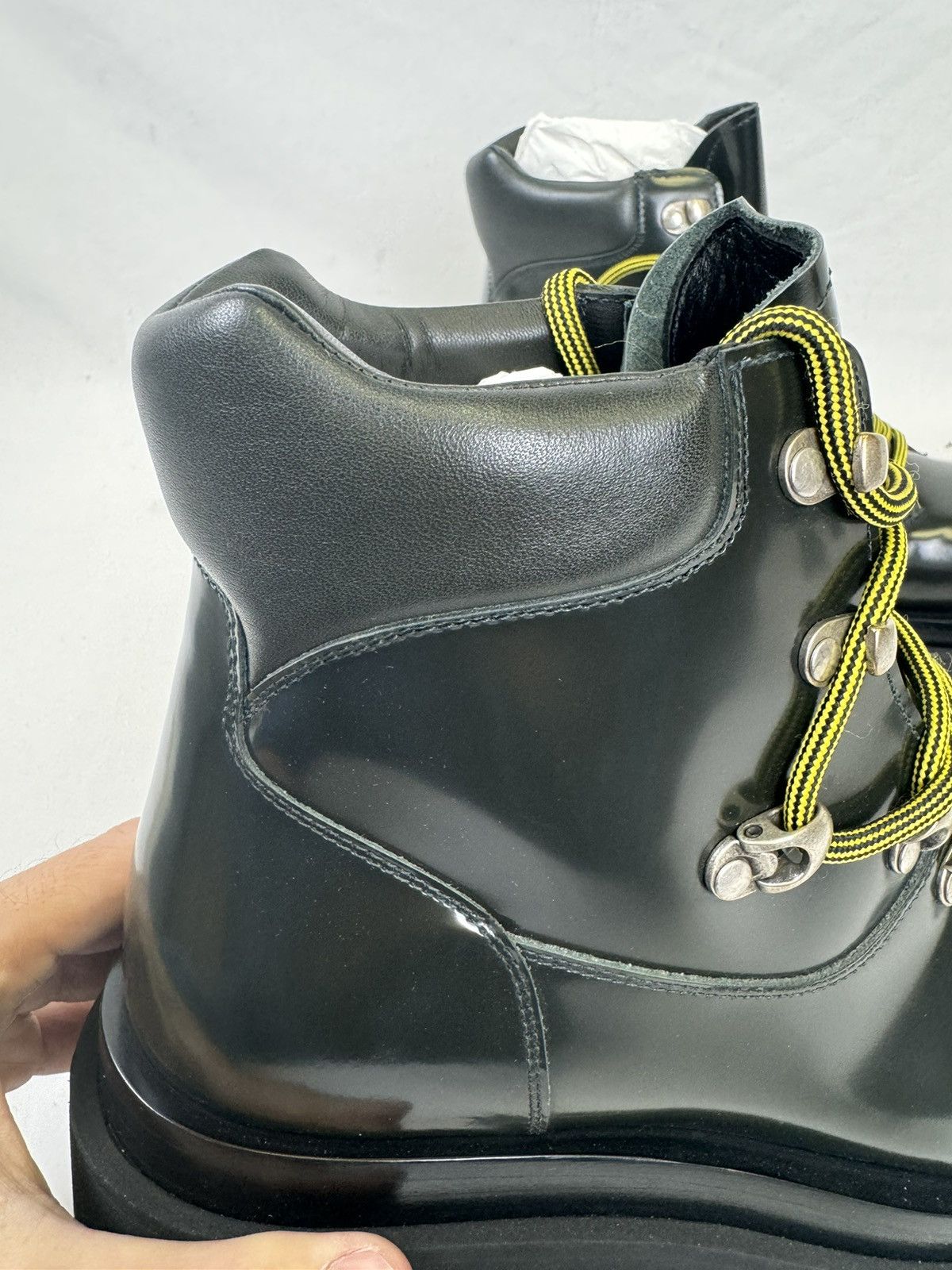 Bottega Veneta o1n1vont1224 Lug Hiking Ankle Boots in Dark Green Size US 10.5 / EU 43-44 - 11 Thumbnail