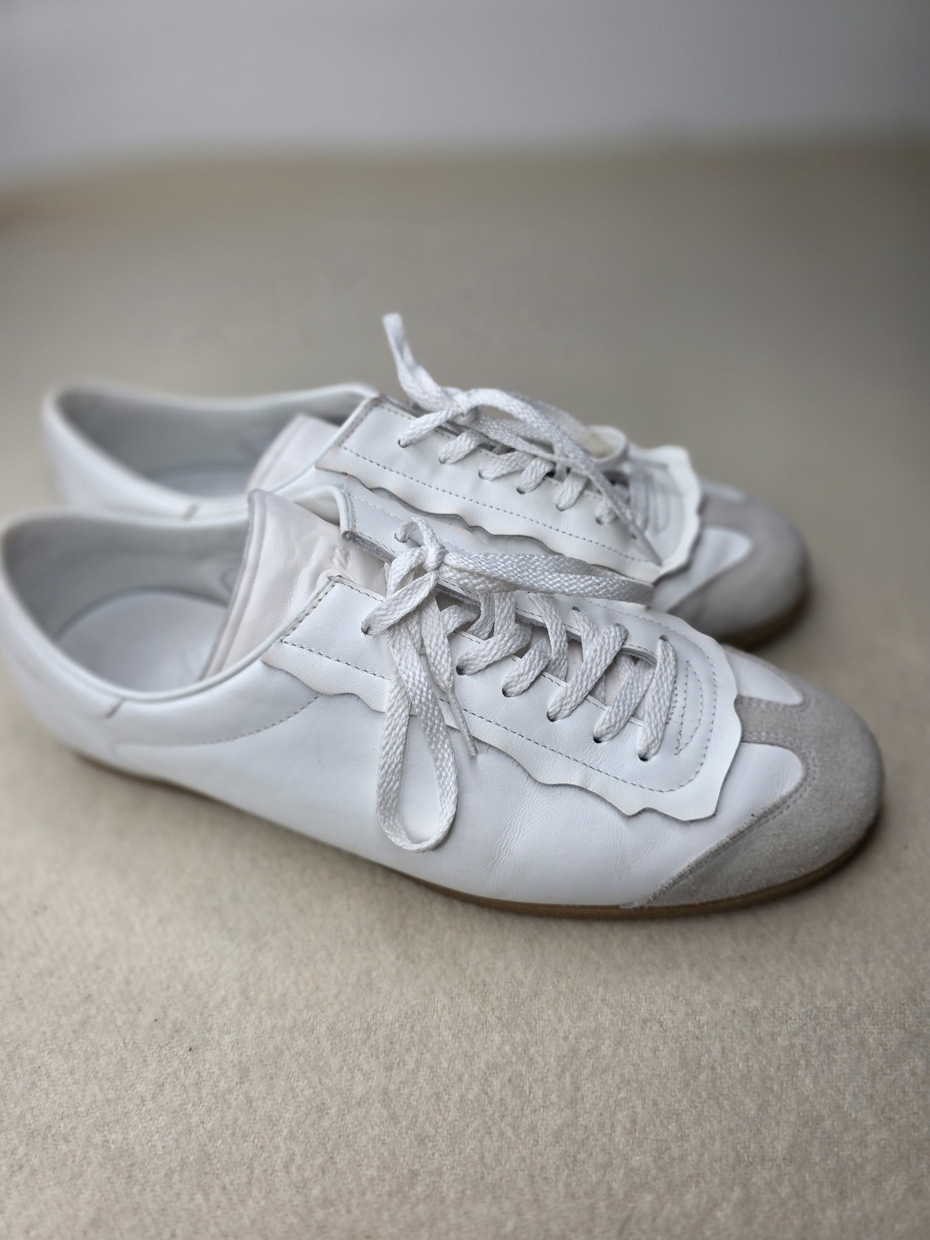 Maison Margiela Maison Margiela Replica German Army Trainers White Leather Size US 10.5 / EU 43-44 - 5 Thumbnail