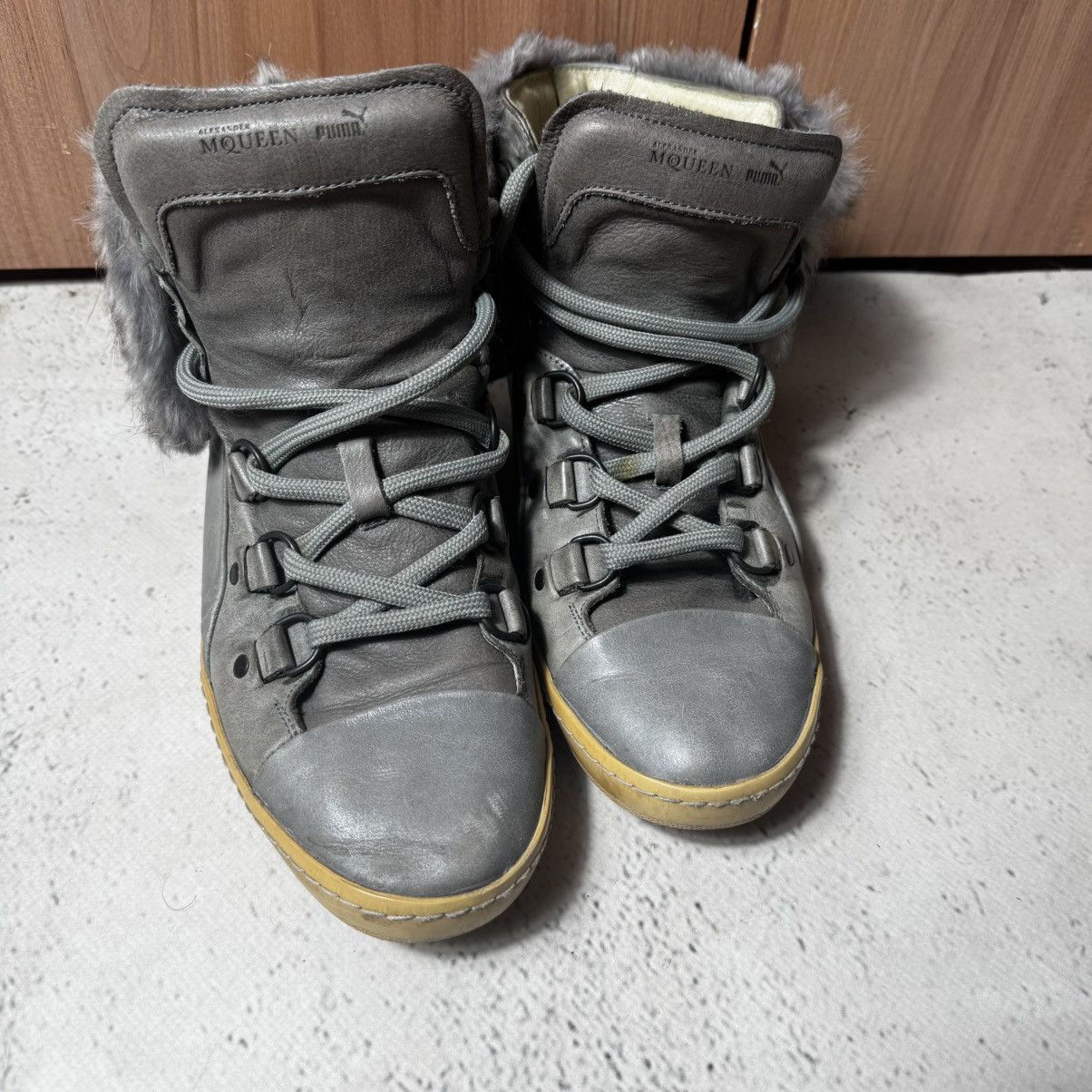 Alexander McQueen × Puma vintage alexander mcqueen x puma fuzzy sneakers rare 25 cm Size US 9 / IT 39 - 4 Thumbnail
