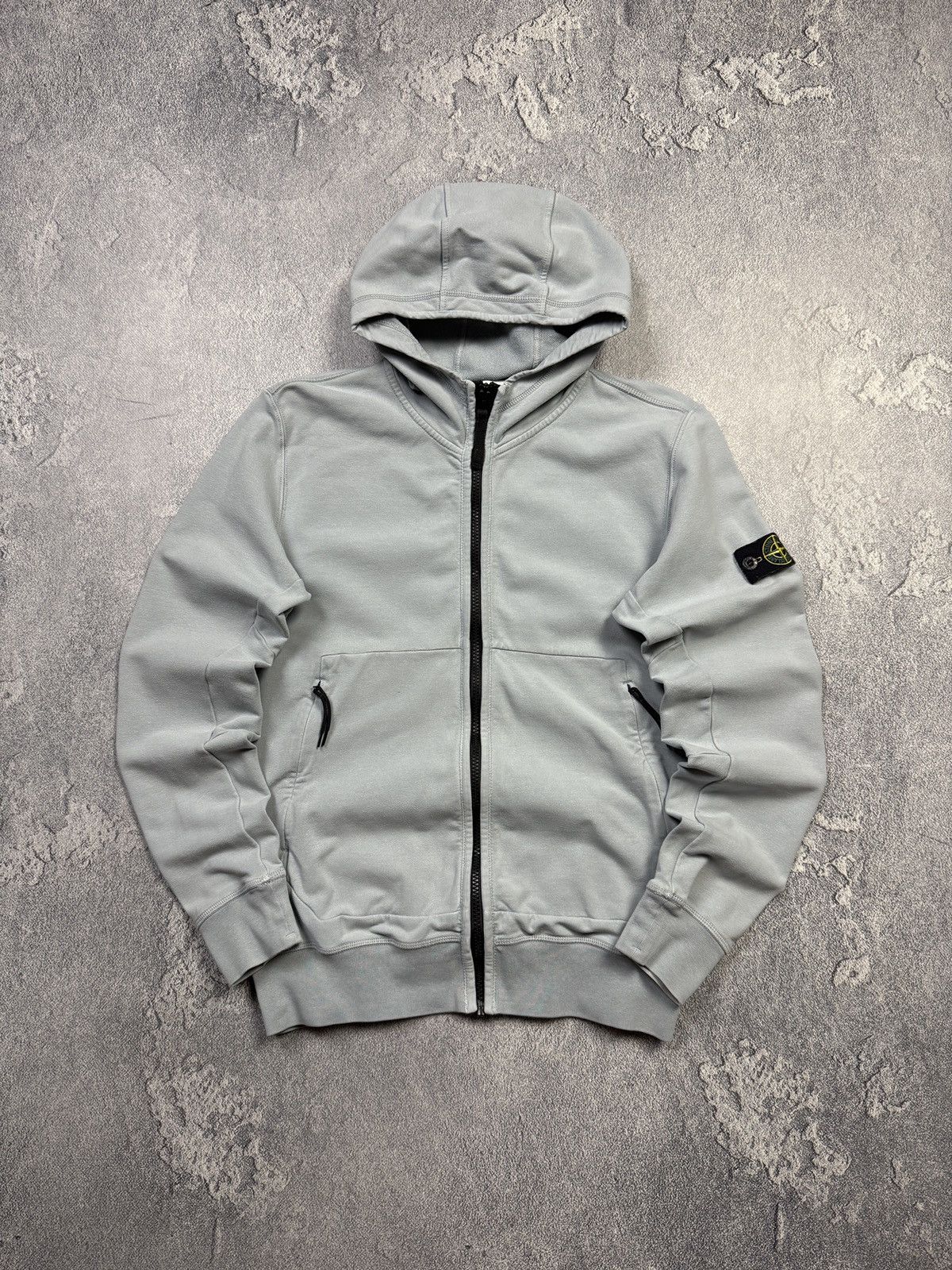 Stone Island Junior Full Zip Hoodie Fits Mens Small