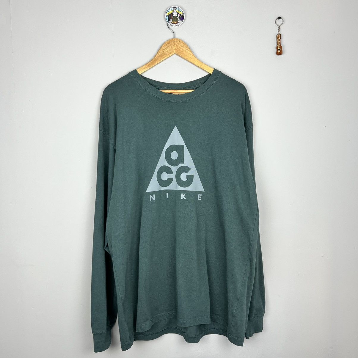 Nike × Nike ACG Nike ACG Big Logo Oversized Green Longsleeve Size US XL / EU 56 / 4 - 1 Thumbnail