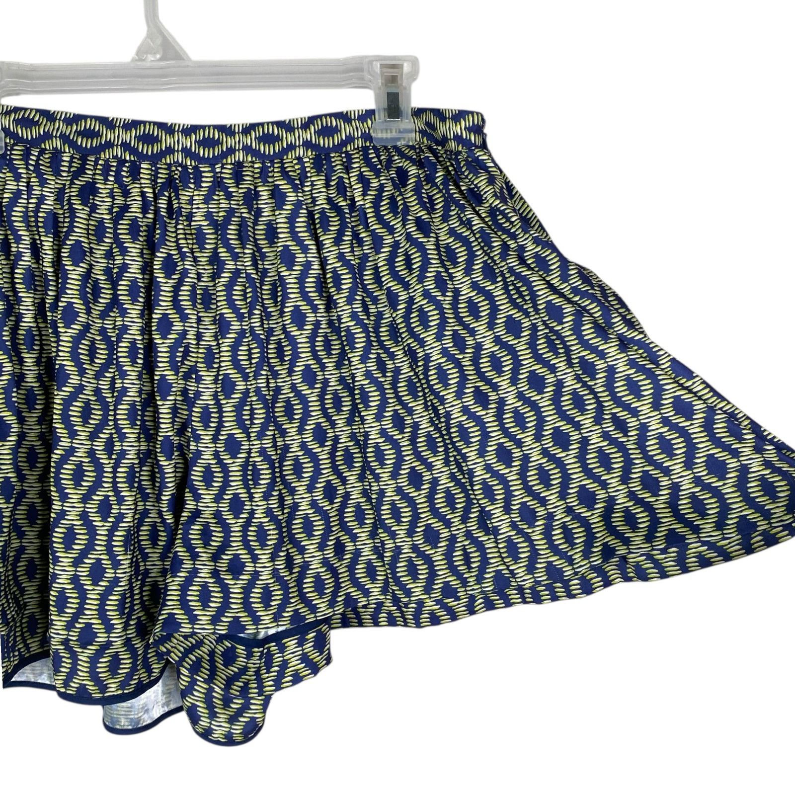 THAKOON Thakoon Blue Green Batik Print Pleated Skort Shorts SZ 4 Size 27" / US 4 / IT 40 - 3 Thumbnail