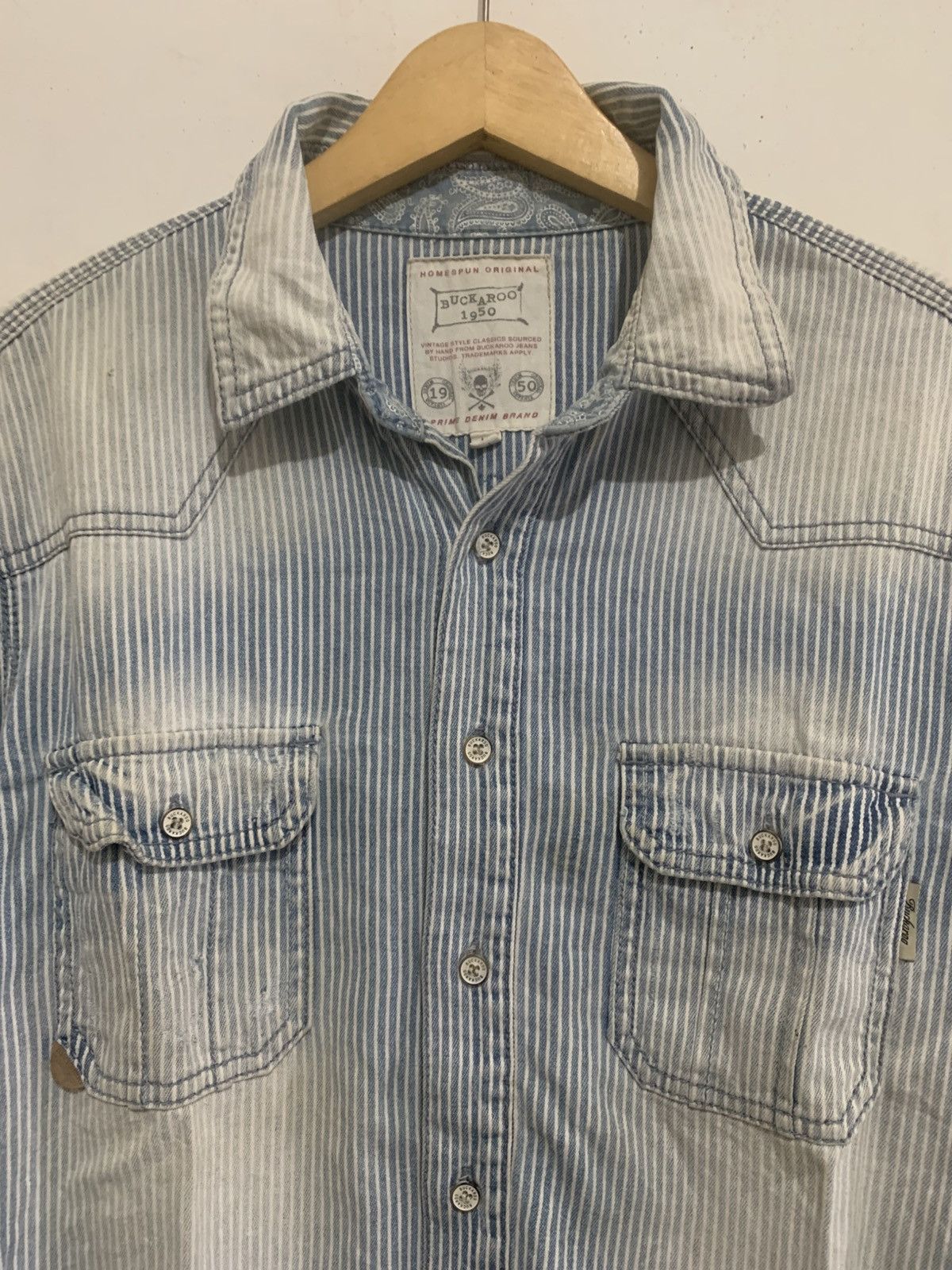 Japanese Brand Buckaroo Button Shirt Faded style Size US M / EU 48-50 / 2 - 4 Thumbnail