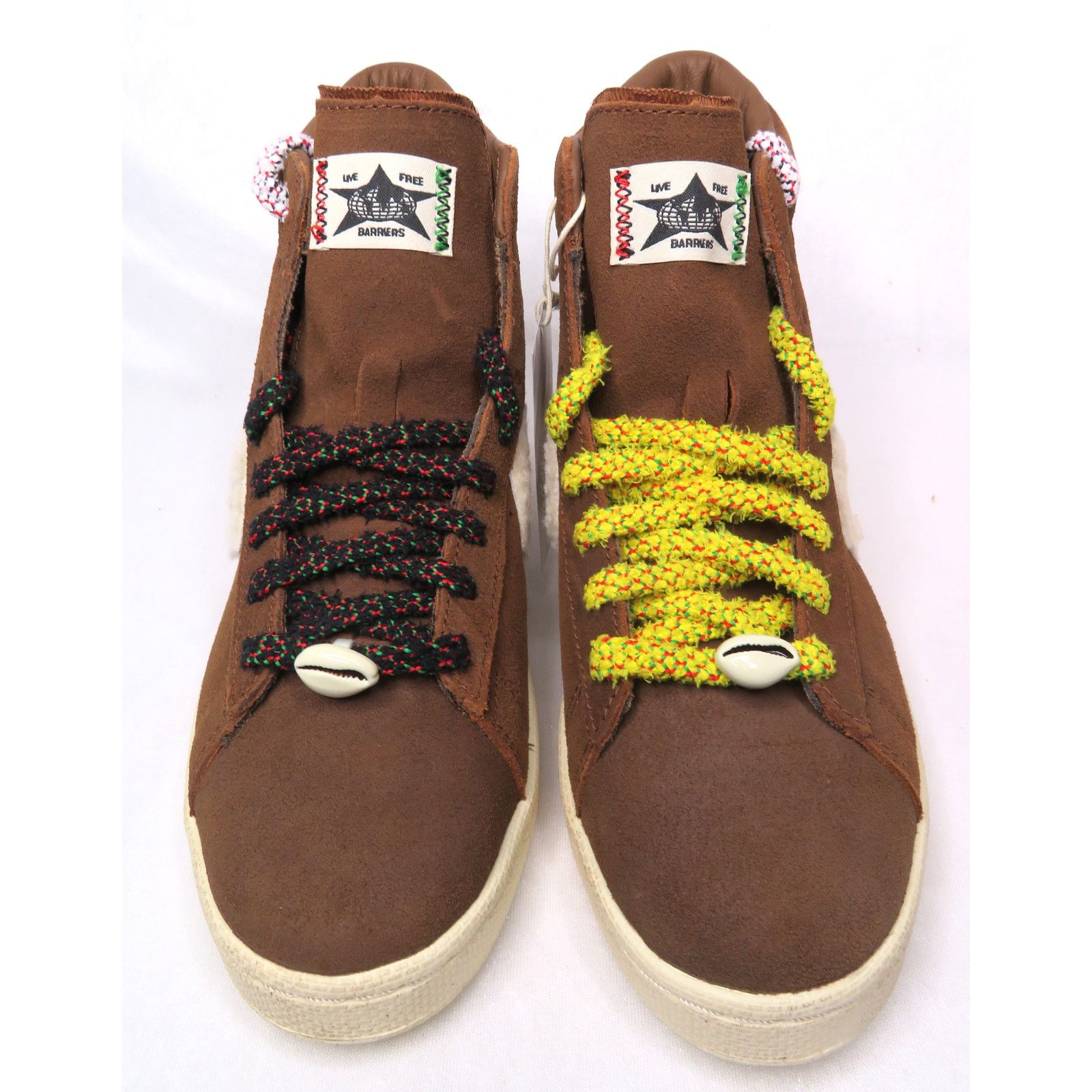 Converse CONVERSE X BARRIER Brown Unisex Hi-Top Suede Sneakers Size US 8.5 / IT 38.5 - 2 Thumbnail