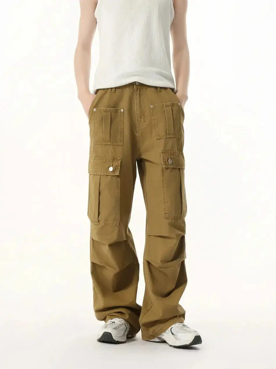 Japanese Brand Retro straight leg loose pocket jeans Size US 32 / EU 48 - 1 Thumbnail