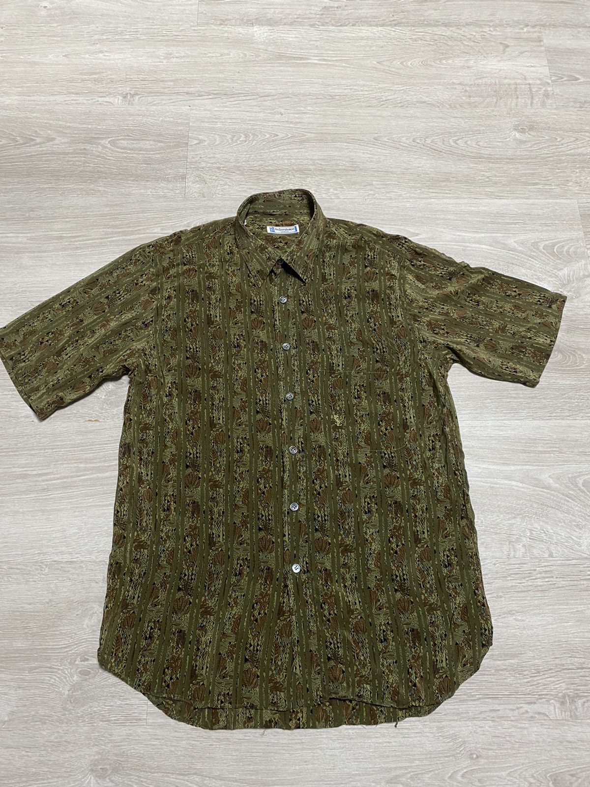 SikSilk Vintage SILK Yves Saint Laurent Chemises YSL Shirt 80’s Size US S / EU 44-46 / 1 - 2 Thumbnail