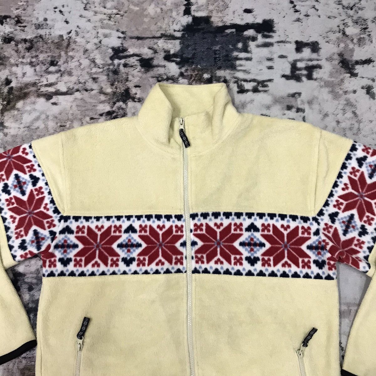 Native × Vintage Vintage Branch Out.Div Native Navajo Fleece Sweater Size US M / EU 48-50 / 2 - 2 Thumbnail