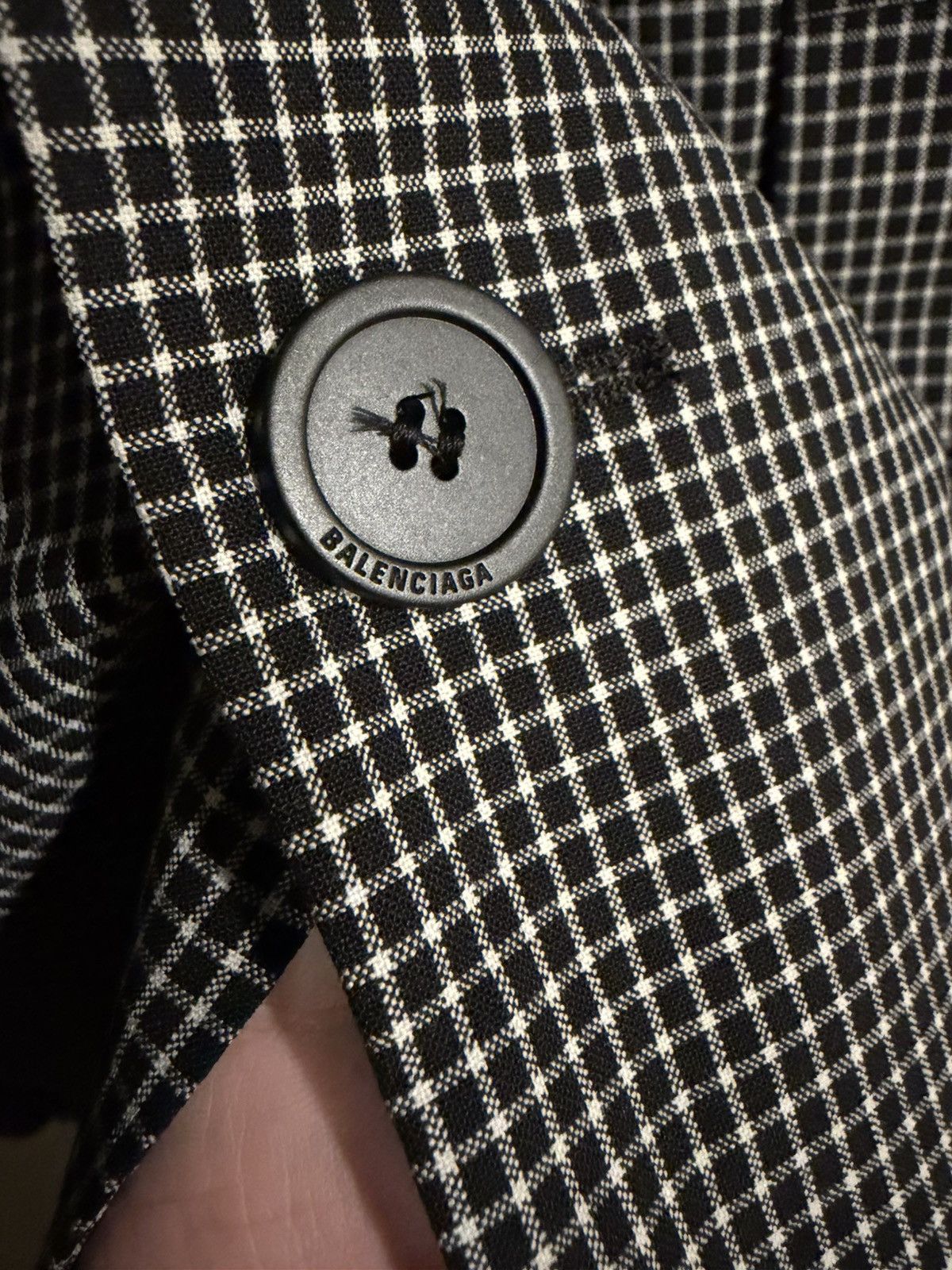 Balenciaga Balenciaga checked wool blazer Size US S / EU 44-46 / 1 - 5 Thumbnail
