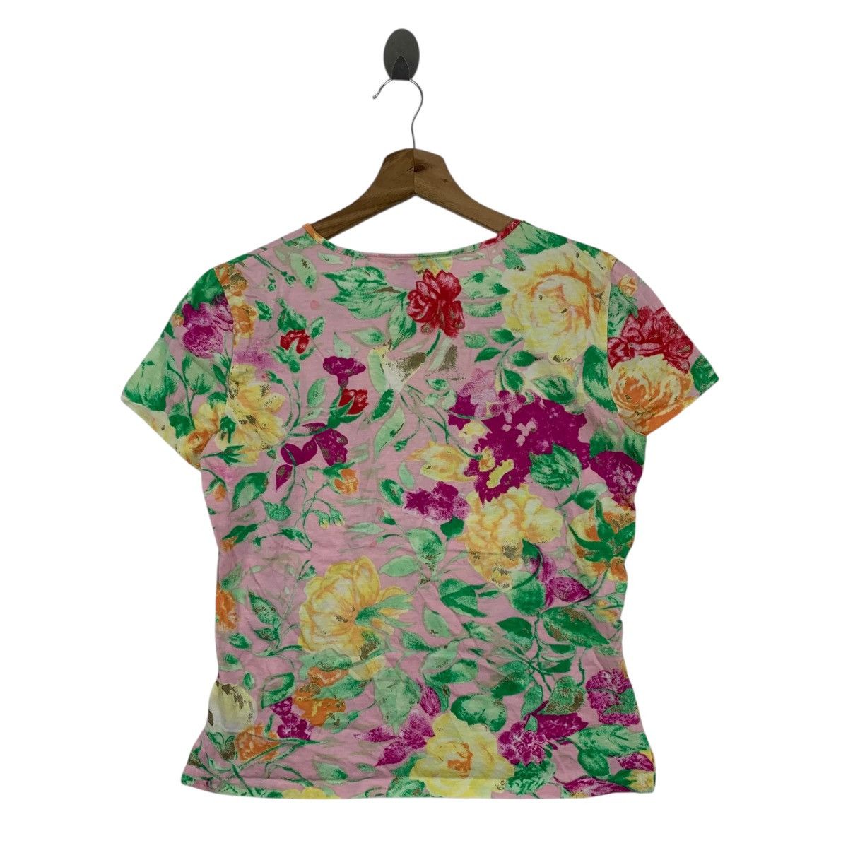 Vintage Vintage KENZO PARIS FLORAL All Over Print Short Sleeve Shirt Size XS / US 0-2 / IT 36-38 - 3 Thumbnail