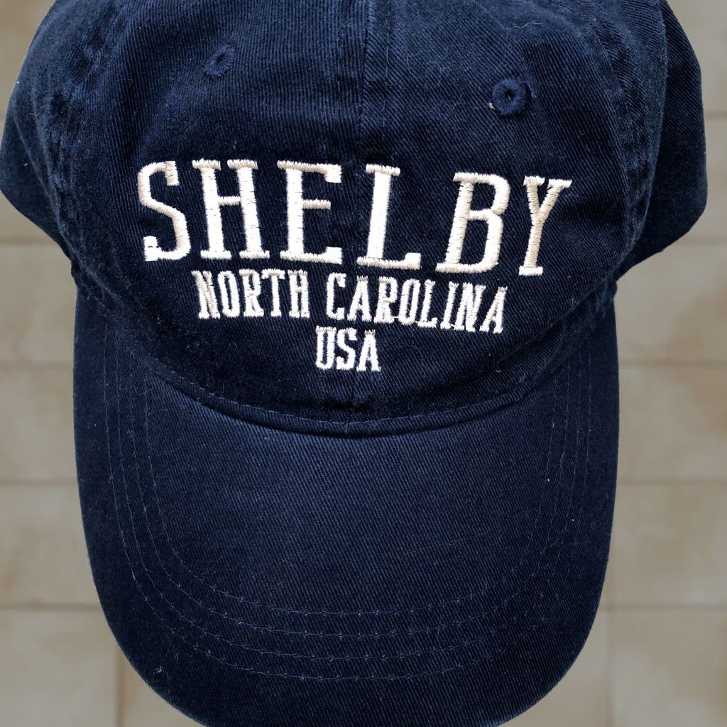 Vintage OHIOPYLE 81 SHELBY NORTH CAROLINA USA Baseball Hat Men's Blue Dad Cap Adjustable Baseball Cap Mens One Size Blue USA 81 Shelby NC Cap Size ONE SIZE - 1 Thumbnail