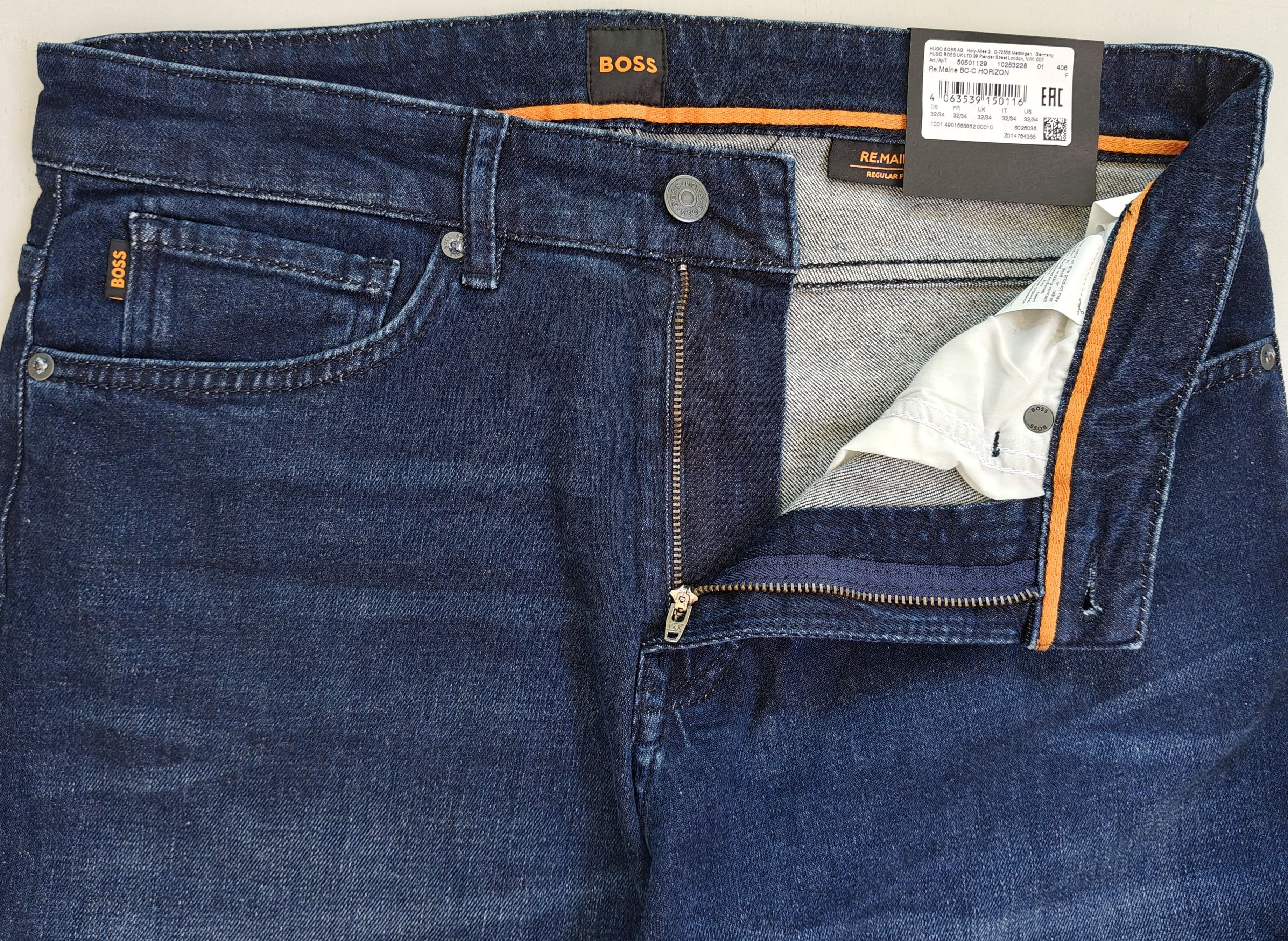 Hugo Boss HUGO BOSS RE.MAINE Regular fit Jeans Free Shipping T/6098 Size US 32 / EU 48 - 11 Thumbnail