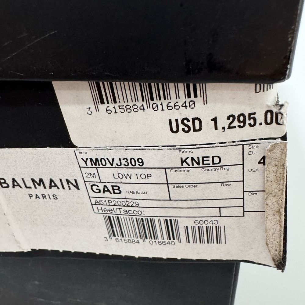 Balmain Balmain Unicorn Neoprene & RubberizedLeather Layered Sneaker Size US 7 / EU 40 - 10 Thumbnail