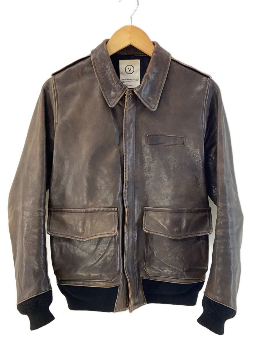 Visvim Brown Leather Cowhide Leather Jacket Size US S / EU 44-46 / 1 - 1 Thumbnail
