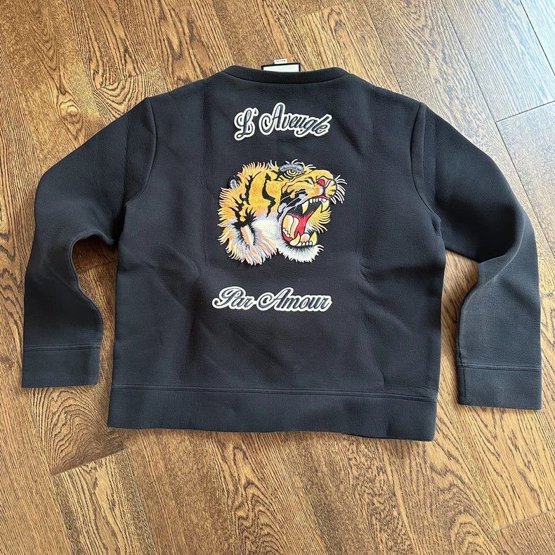 Gucci Gucci Black Snoopy long-sleeved sweatshirt Size US M / EU 48-50 / 2 - 2 Thumbnail