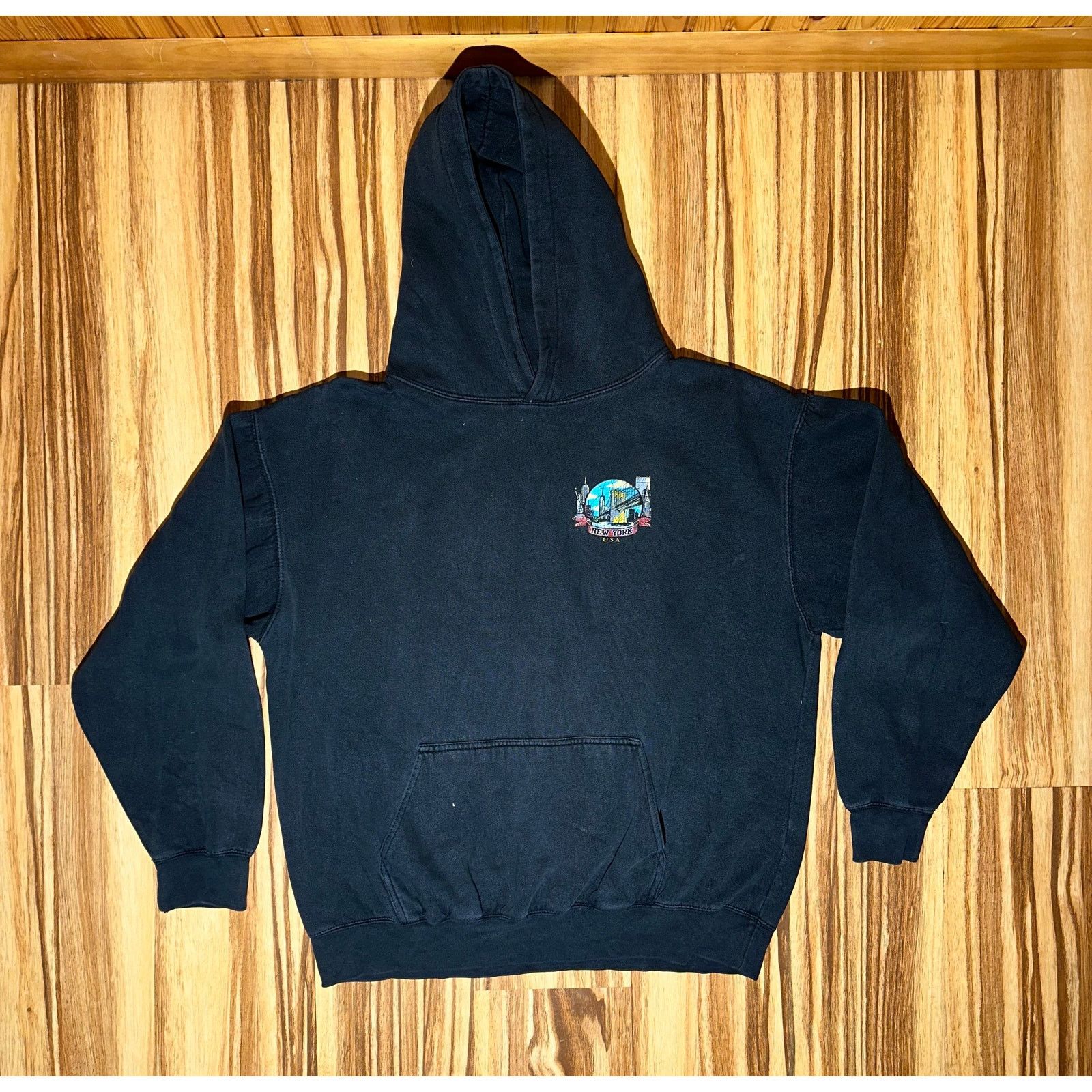 & Other Stories New York USA Black Hoodie Size XL Size US XL / EU 56 / 4 - 2 Thumbnail