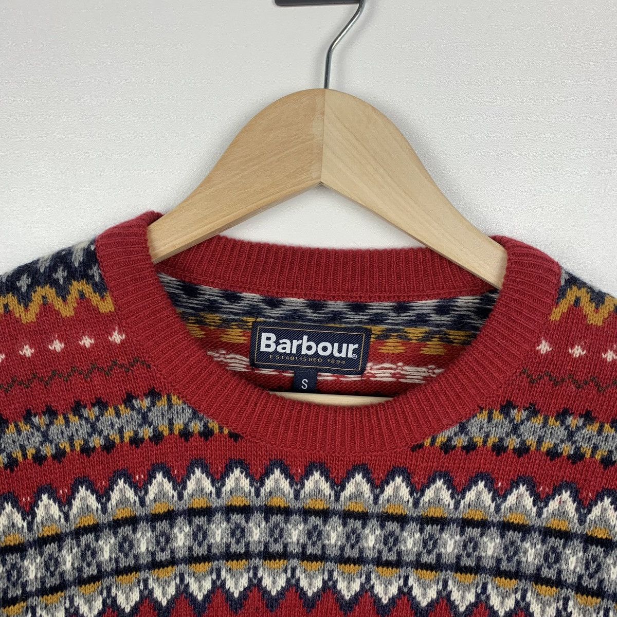 Barbour Barbour Fair Isle Winter Wool Sweater Size S Size US S / EU 44-46 / 1 - 6 Thumbnail