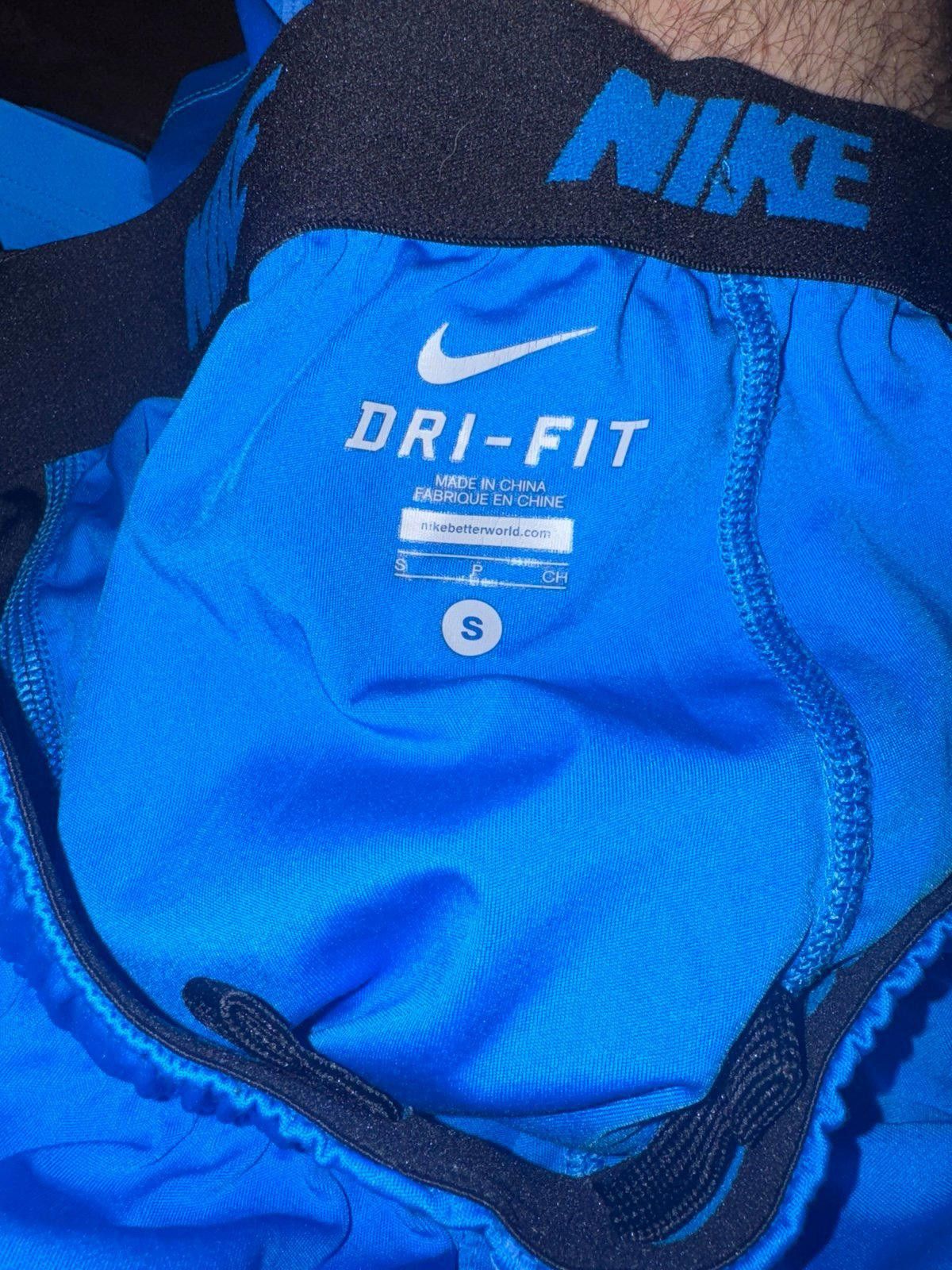 Nike VNTG Y2K Nike Athletic Shorts Dri-Fit Blue Sz S Mens Rare Size US 30 / EU 46 - 4 Thumbnail