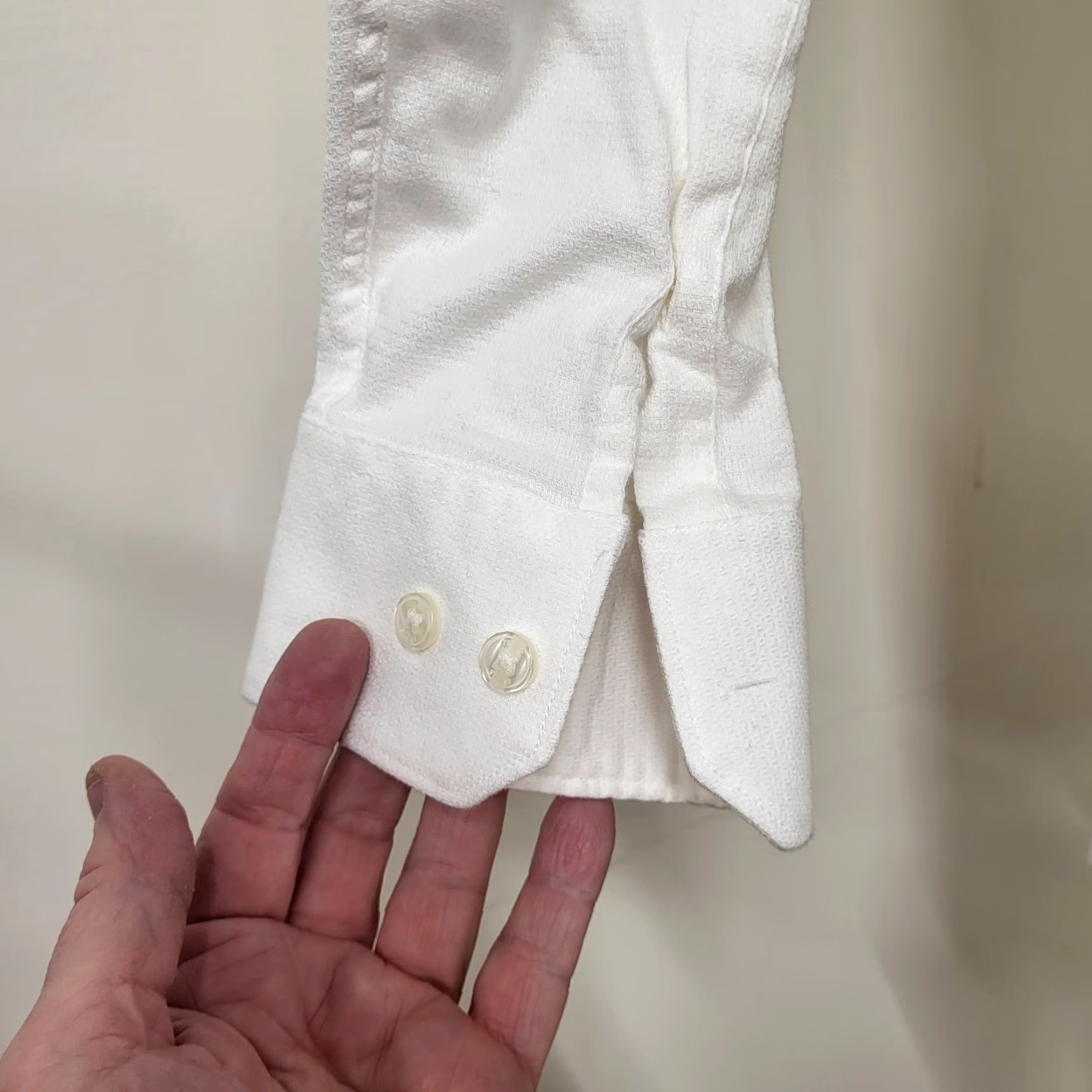 Perry Ellis Perry Ellis Portfolio Shirt Men’s XL/17 Long Sleeve White Slim Fit Button Down Mens Shirt Slim Fit White Button-Down Casual Business Size US XL / EU 56 / 4 - 7 Thumbnail