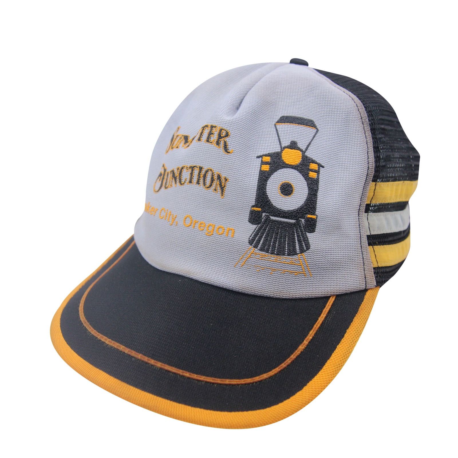 Vintage Vintage 3 Stripe Sumpter Junction Train Station Trucker Hat Size ONE SIZE - 1 Thumbnail