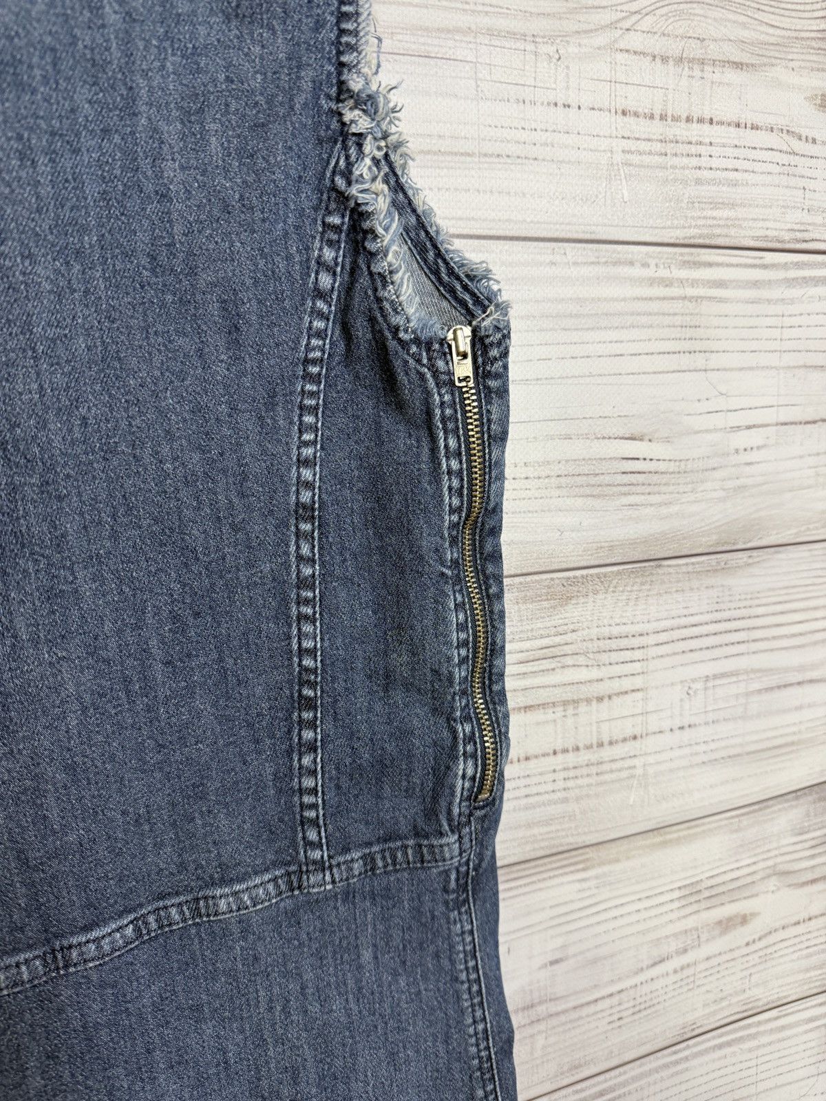 Acne Studios Acne Studios Distressed Denim Dress Size XS / US 0-2 / IT 36-38 - 7 Thumbnail