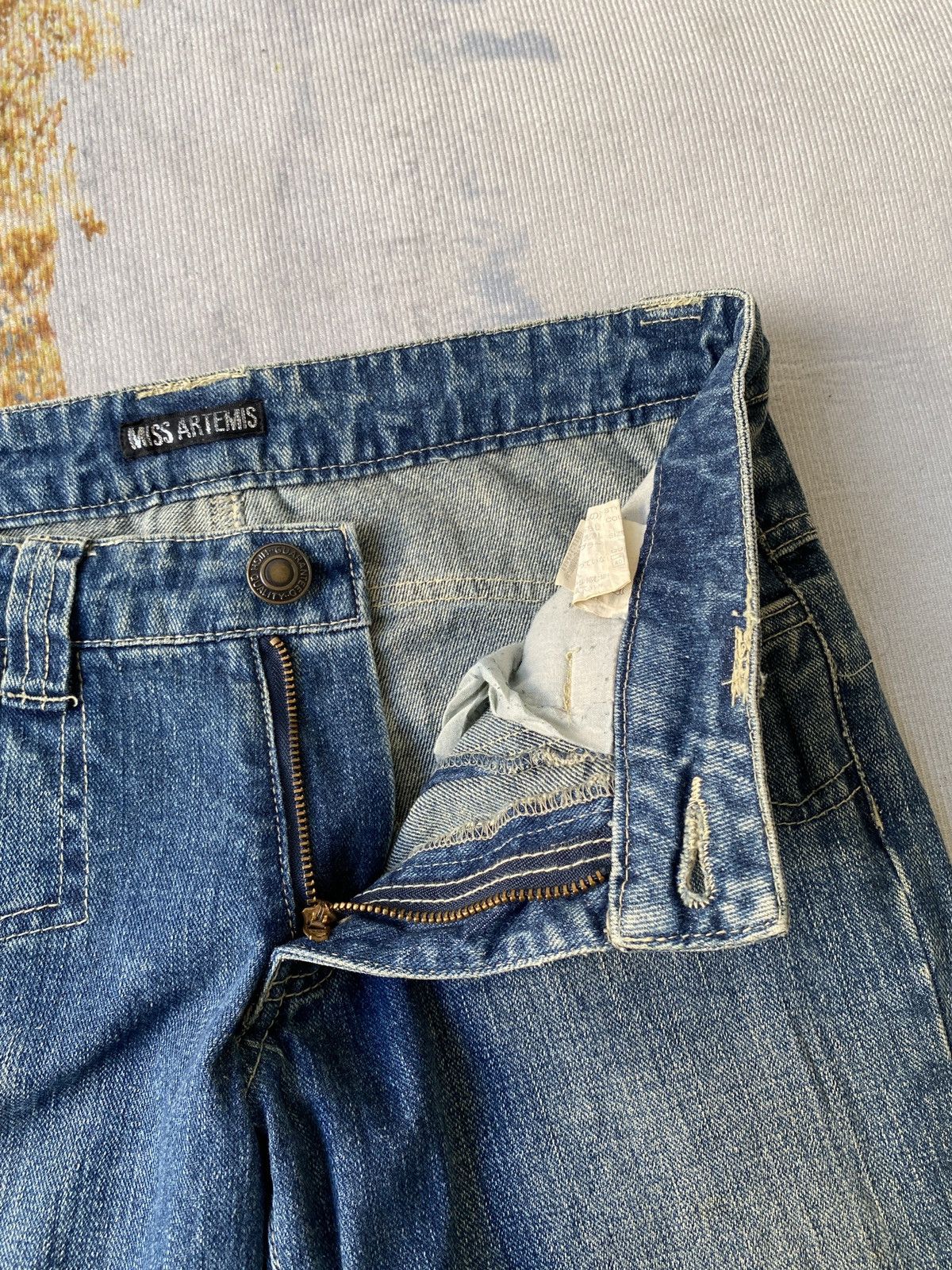 Japanese Brand × Tornado Mart 1990’s Miss Artemis Tribal Design Flare Denim Size US 29 - 20 Thumbnail
