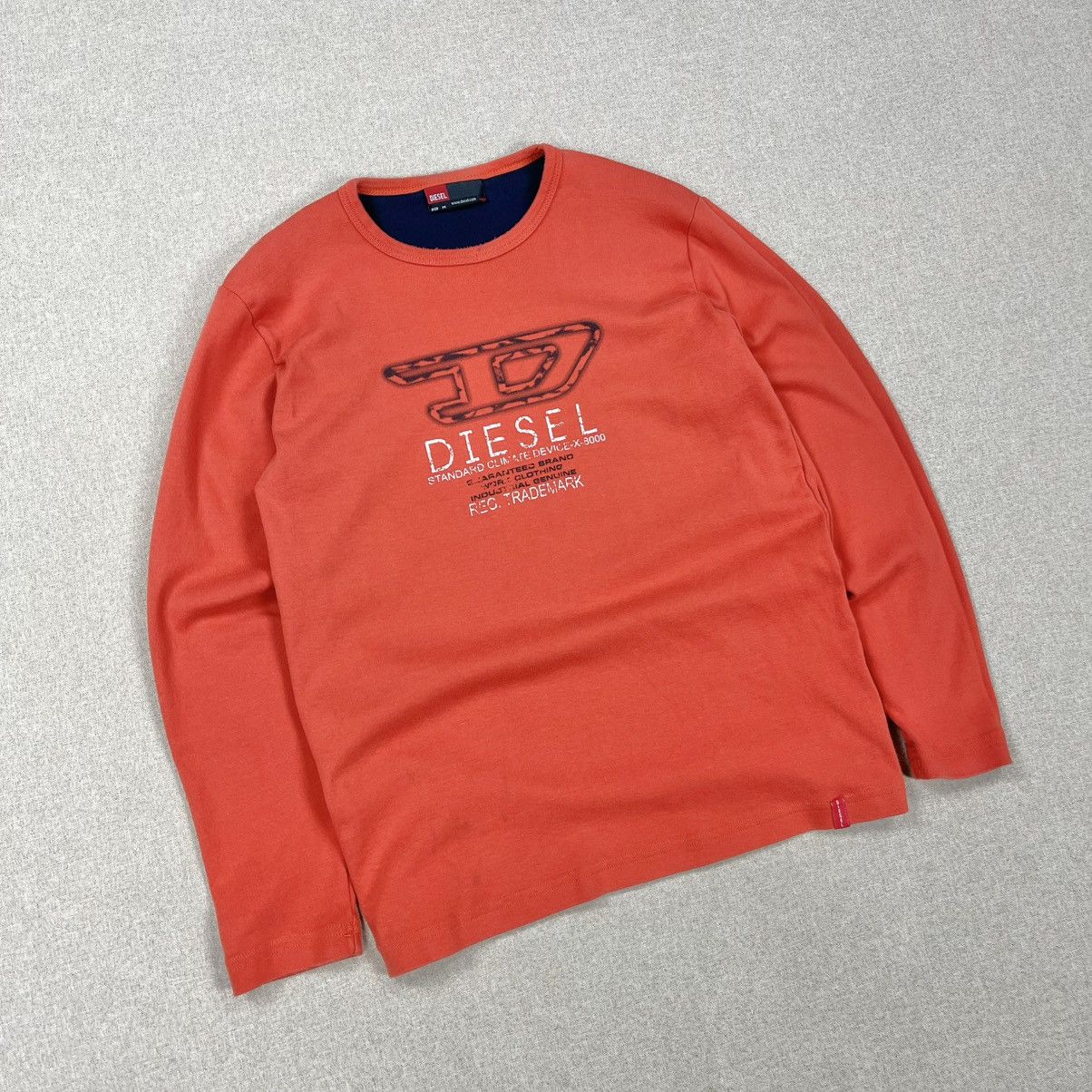 Diesel × Vintage VINTAGE Y2K DIESEL LOGO LONGSLEEVE SLIM Size US M / EU 48-50 / 2 - 3 Thumbnail