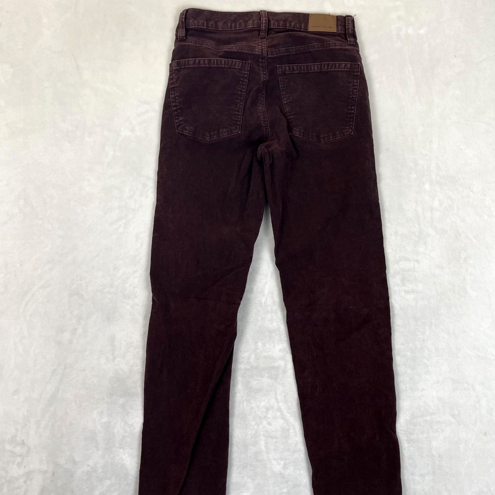 American Eagle Outfitters VINTAGE American Eagle Outfitters Pants Womens 0 Brown 90s Straight Corduroy Stretch Size 25" / US 0 / IT 36 - 7 Thumbnail