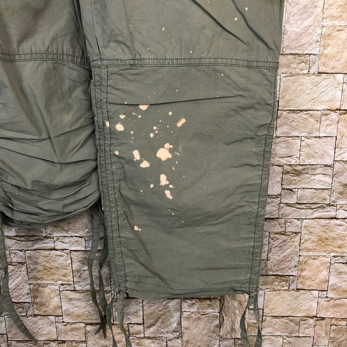 Japanese Brand Pinky Girl Green Cropped spring cargo Pants #A743 Size 29" - 12 Thumbnail