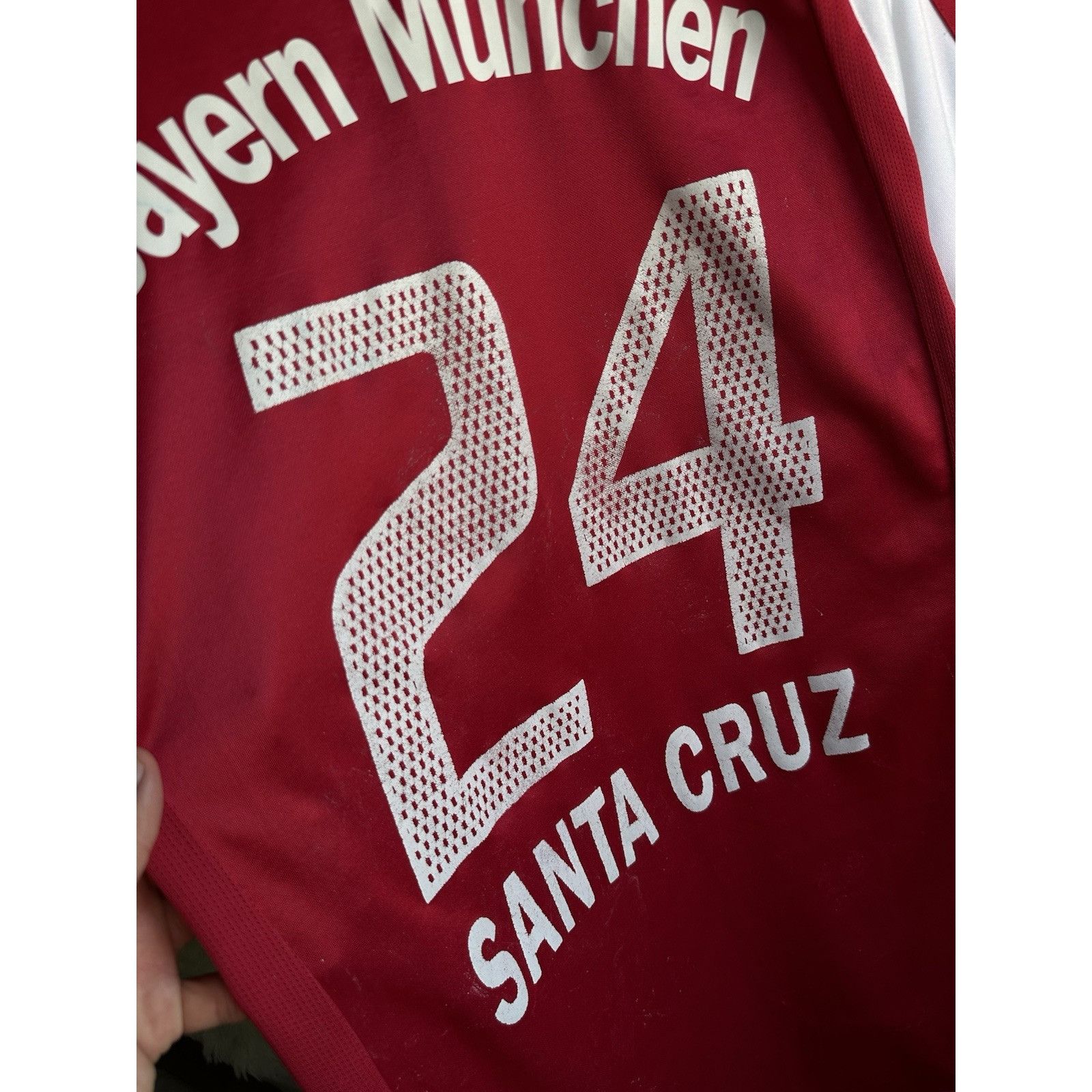Adidas Bayern Munich 2004-05 Home Shirt (M) (Santa Cruz 24) Size US M / EU 48-50 / 2 - 15 Thumbnail