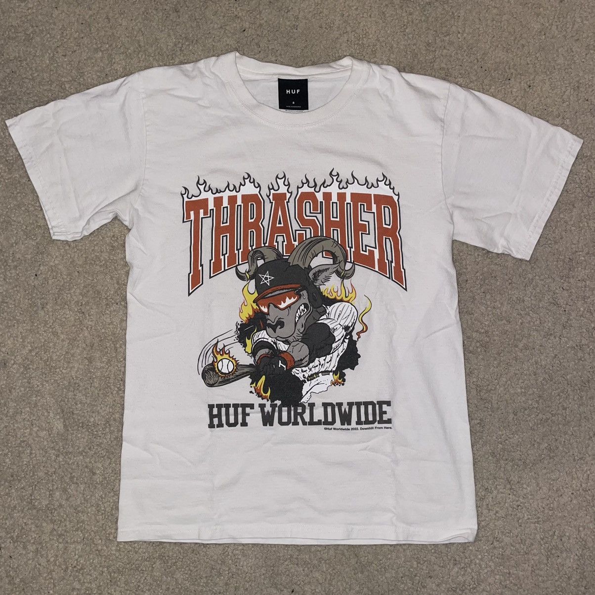 Huf × Thrasher Huf x Thrasher Magazine Baseball t shirt Size US S / EU 44-46 / 1 - 1 Thumbnail