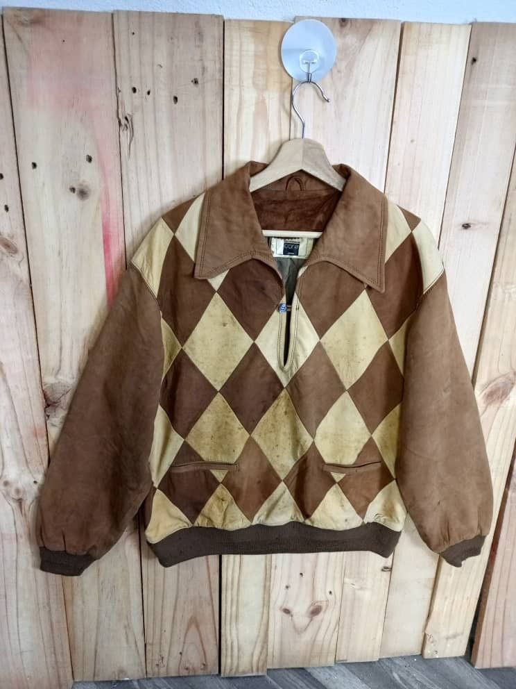 Designer × Vintage Vintage Leather Jacket Core Size US XL / EU 56 / 4 - 1 Thumbnail