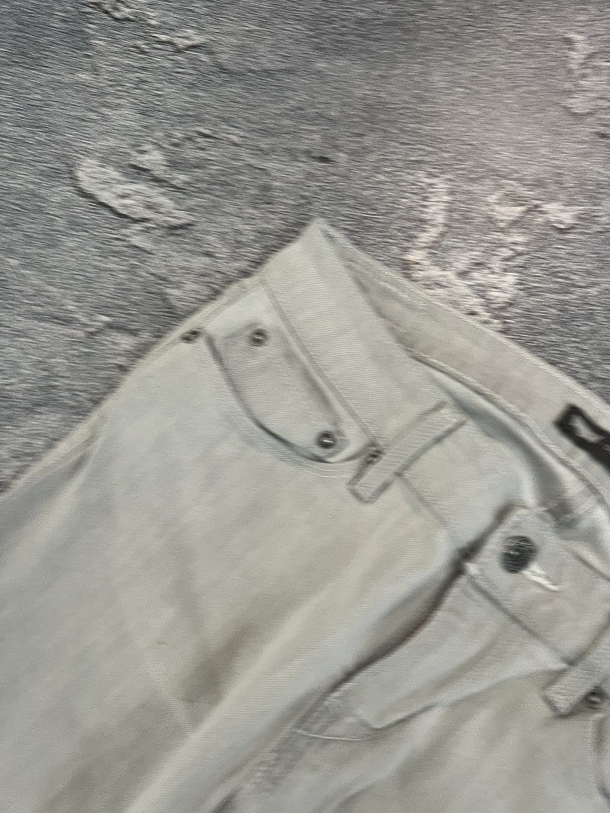 Vintage Vintage Slim Levis Jeans White - Retro Archive Style 28 Size US 28 / EU 44 - 7 Thumbnail