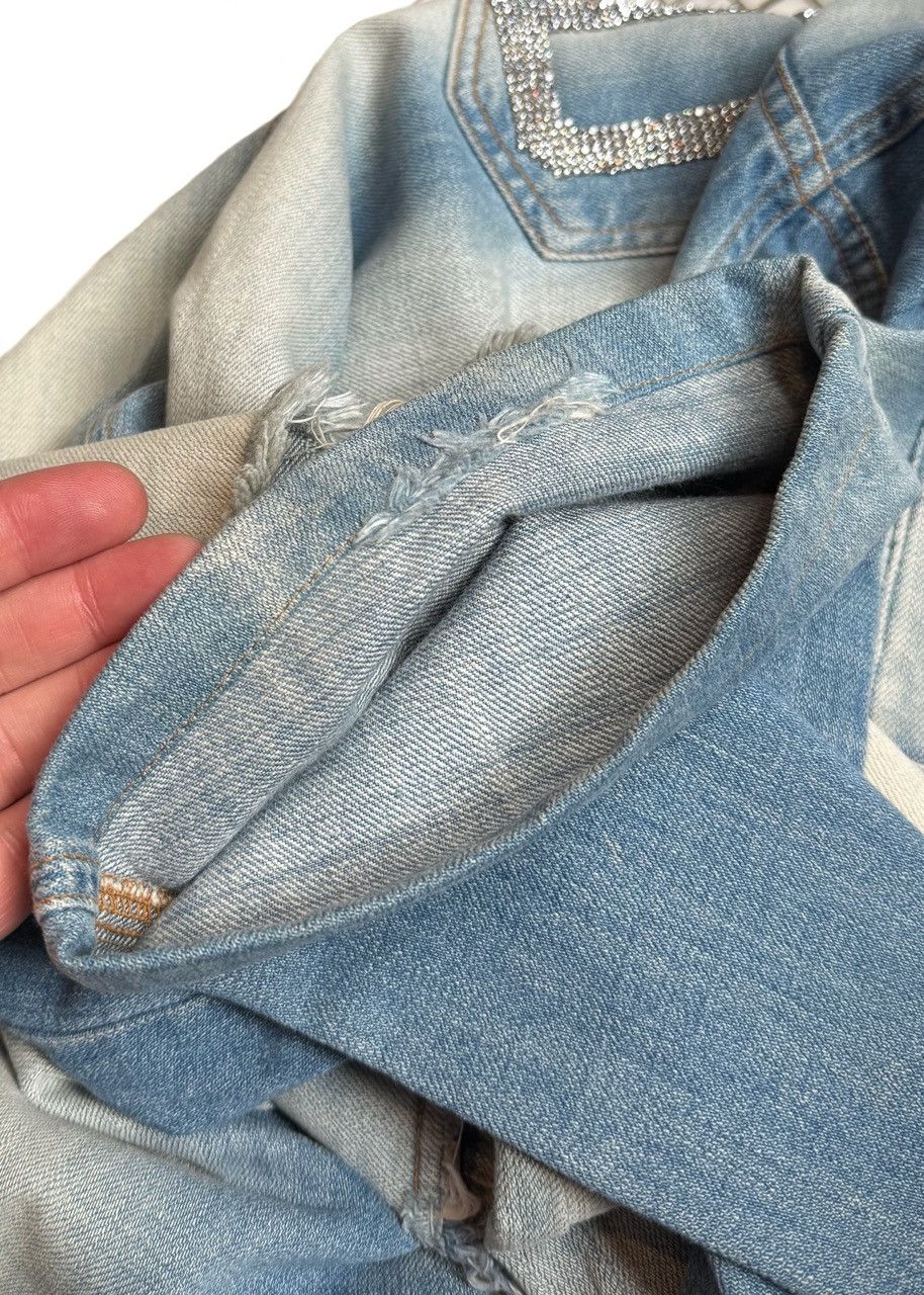 Dolce & Gabbana Dolce & Gabbana Vintage SS03 Rhinestone DG Blue Jeans Size 28" / US 6 / IT 42 - 9 Thumbnail