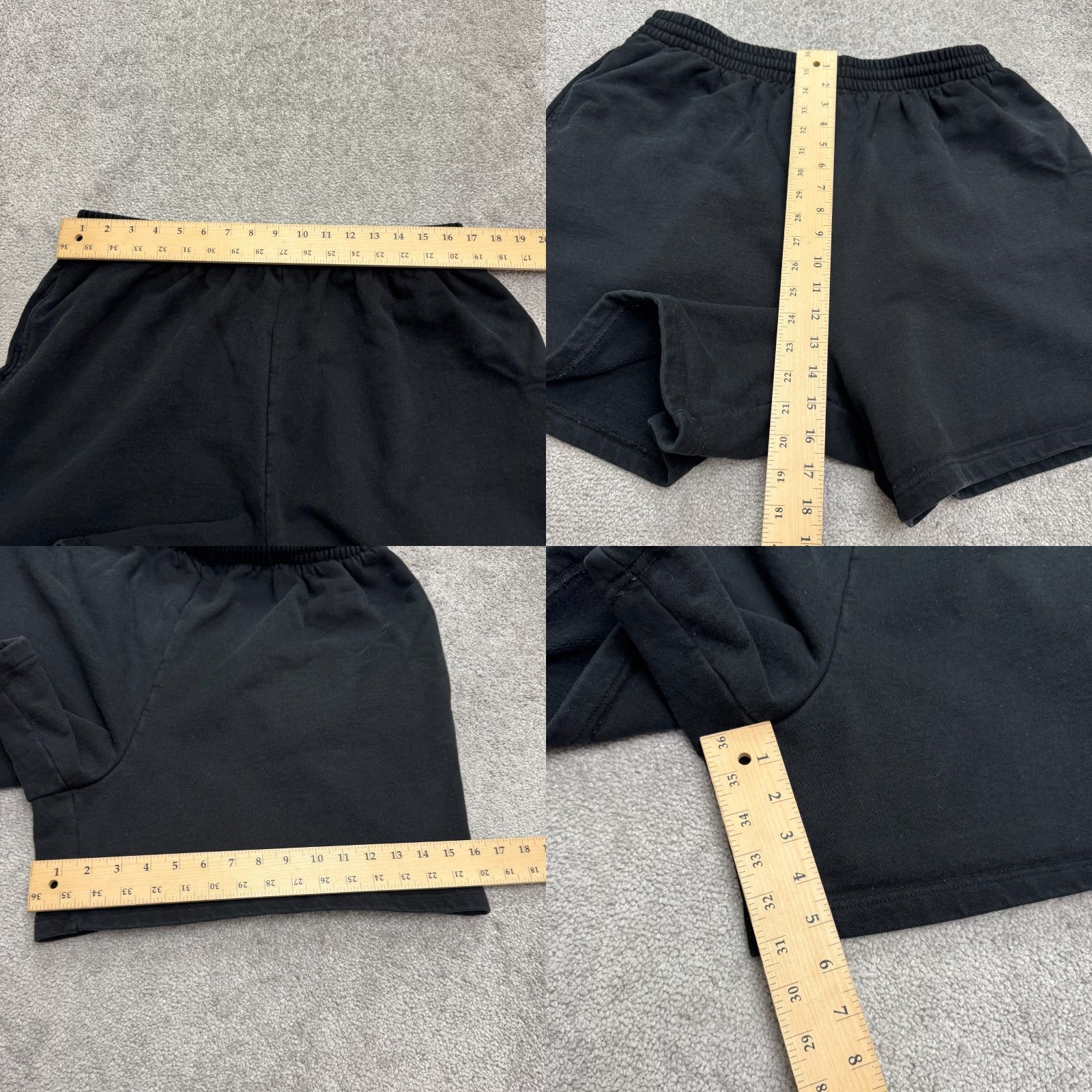 SKIMS Skims Sweatshorts Womens XL Black Elastic Waist Cotton Lounge Casual Shorts Size 40" / US 18 - 8 Thumbnail
