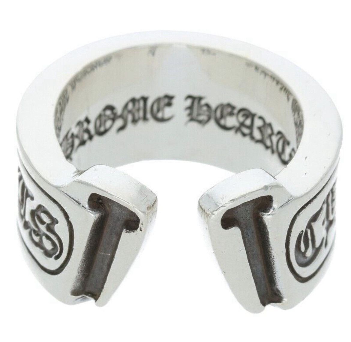 Chrome Hearts Chrome Hearts Large Scroll Label Silver Ring Size ONE SIZE - 2 Thumbnail