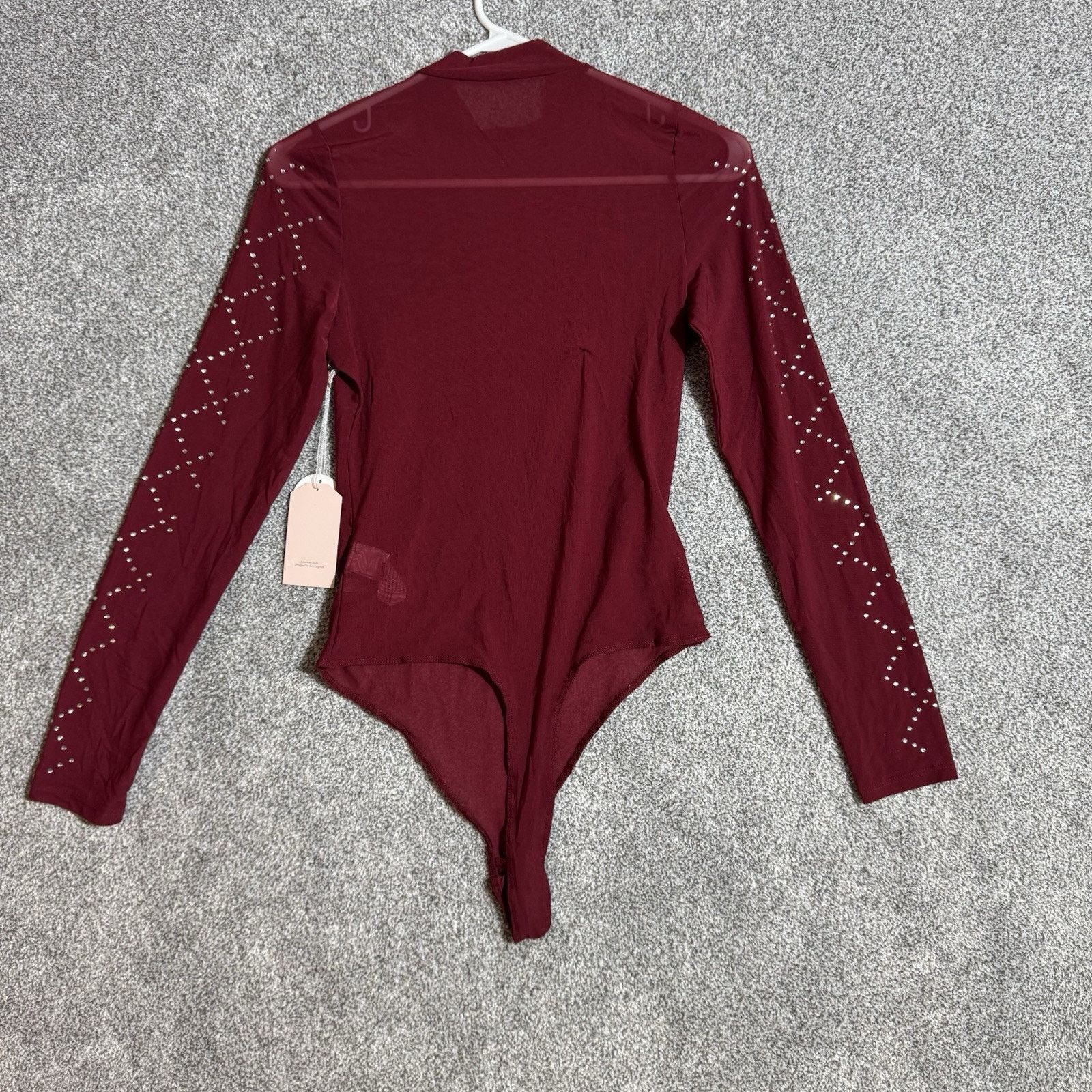 Other Blashe Bodysuit Womens M Rhinestones Sheer Embellished Chic Size M / US 6-8 / IT 42-44 - 11 Thumbnail