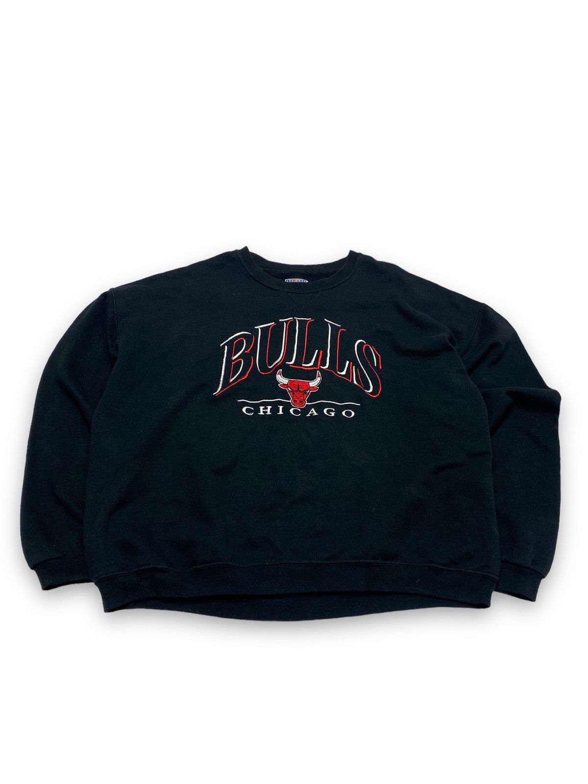Jerzees Vintage CHICAGO BULLS Big Logo Black Sweatshirt Size US XXL / EU 58 / 5 - 1 Thumbnail