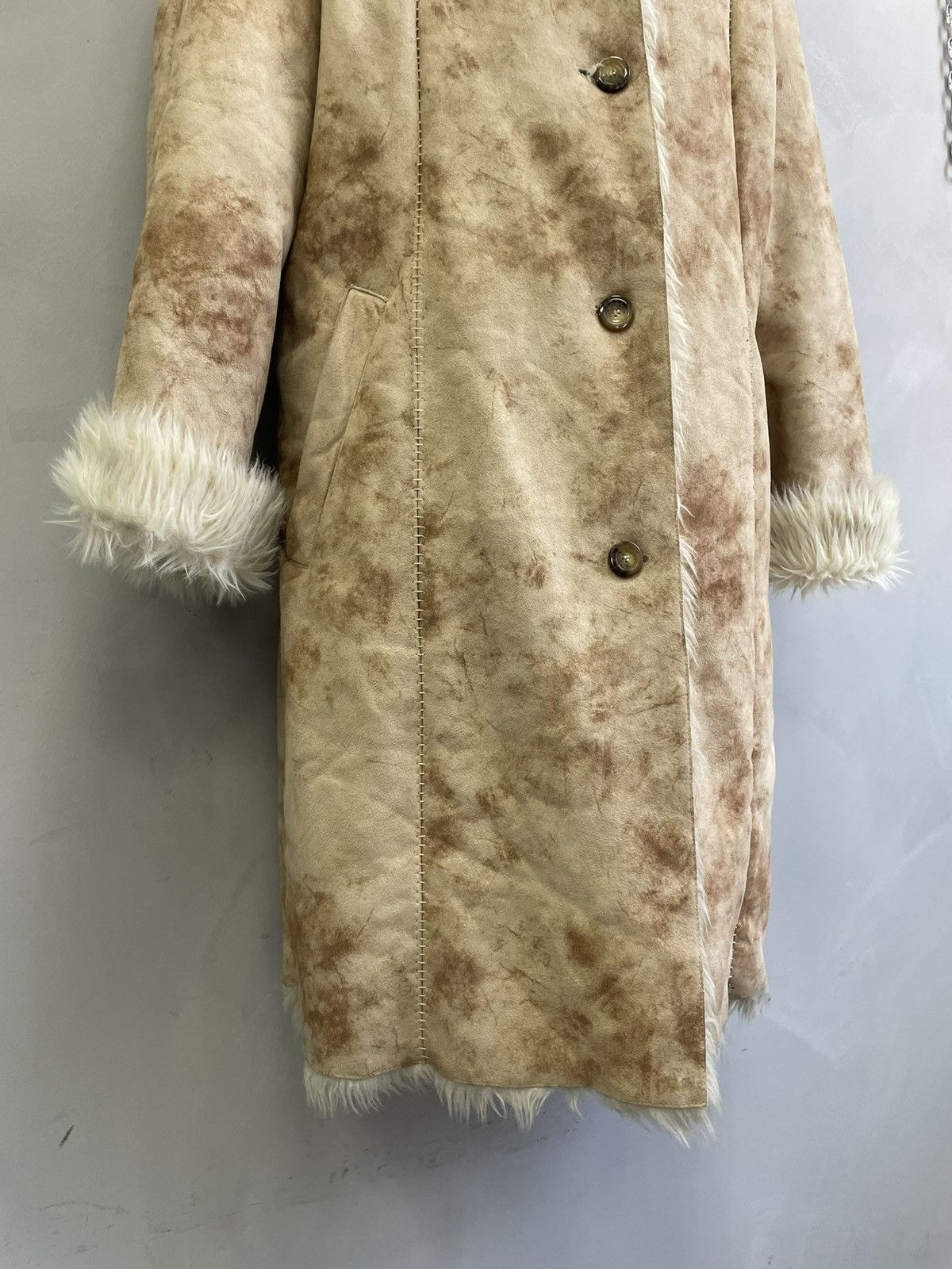 If Six Was Nine Hysteric glamour style long coat faux fur hype 90s vintage Size US M / EU 48-50 / 2 - 5 Thumbnail