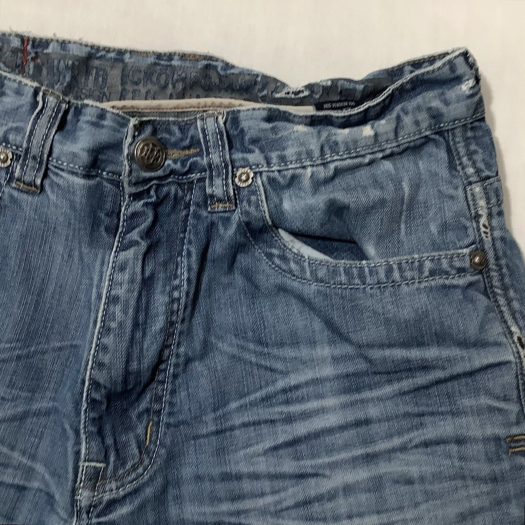 Ecko Unltd. VINTAGE Ecko Unltd Shorts Mens 32 Blue Denim Loose Fit Embroidered Pockets 90s Hip Hop Streetwear Comfortable Casual Denim Shorts Mens Regular Blue Size US 32 / EU 48 - 5 Thumbnail