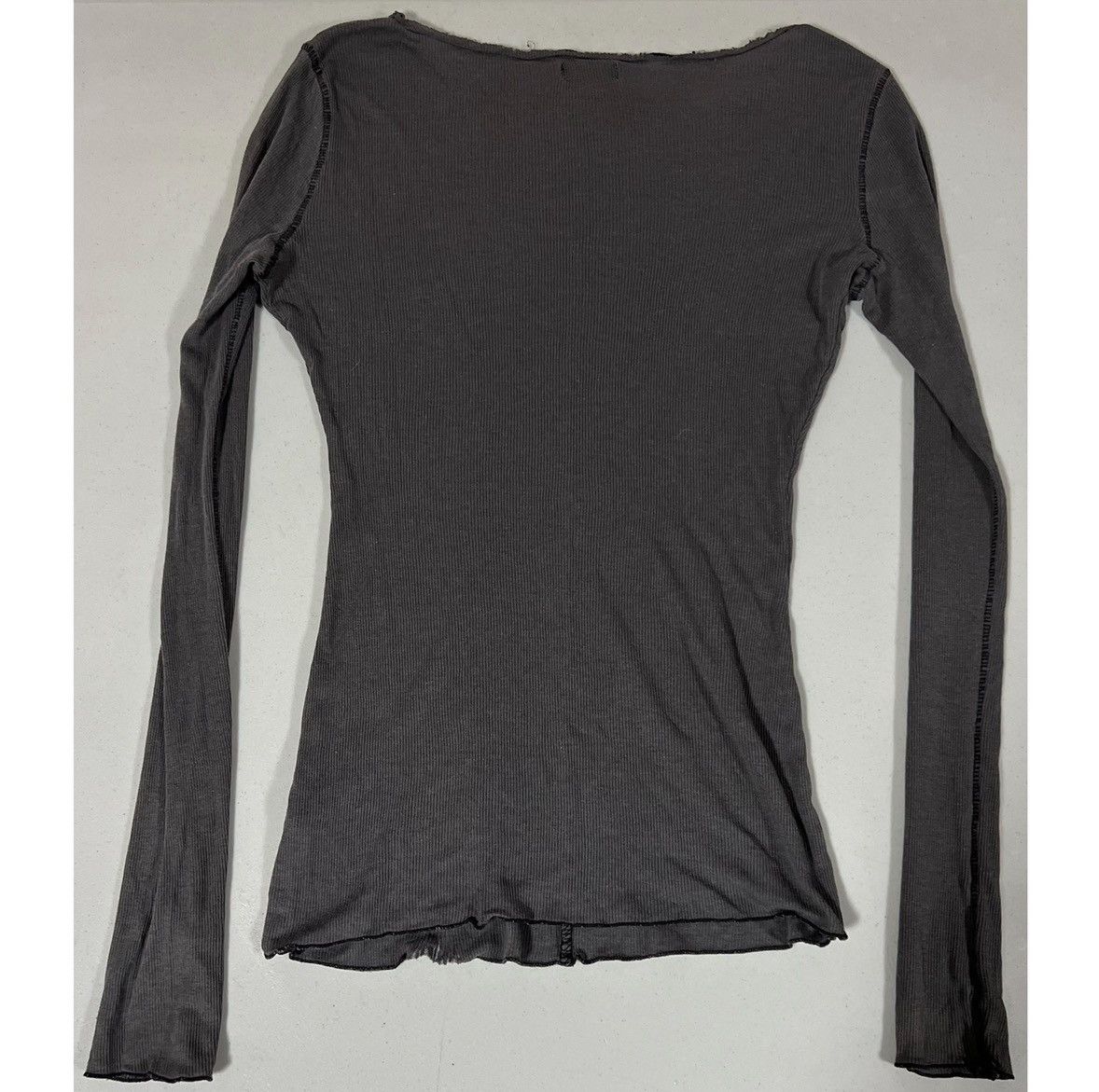 Free People Free People Gray Crewneck Long Sleeve Shirt Top Tee Size XS🩶 Size XS / US 0-2 / IT 36-38 - 4 Thumbnail