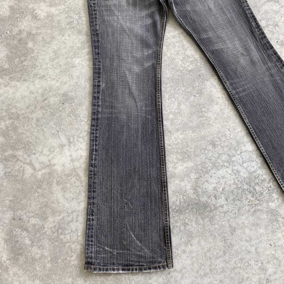 Other Monsieur Nicole Washed Grey Flared Denim Jeans Size US 30 / EU 46 - 4 Thumbnail