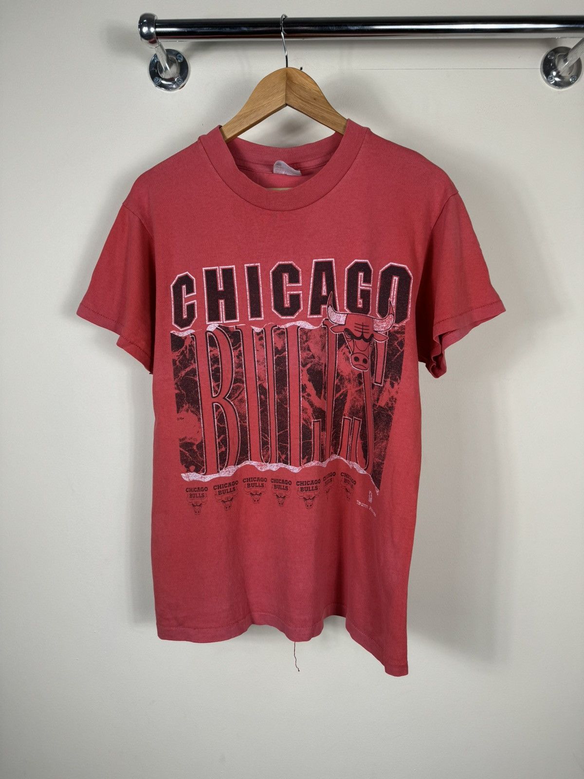 NBA × Vintage Vintage 90’s Chicago Bulls single stitch t shirts Size US M / EU 48-50 / 2 - 1 Thumbnail