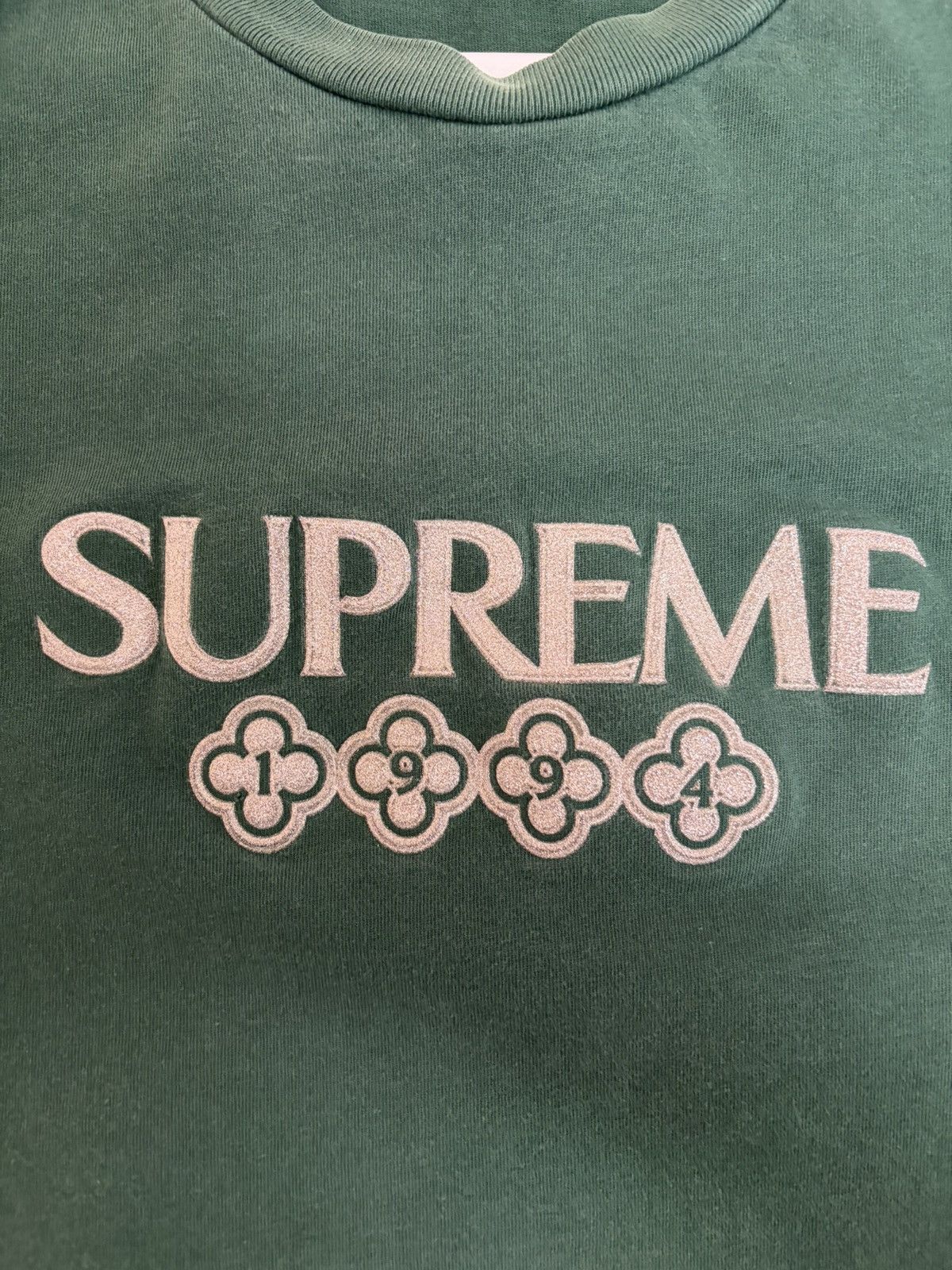Supreme Supreme Glitter Tee Size US M / EU 48-50 / 2 - 2 Thumbnail
