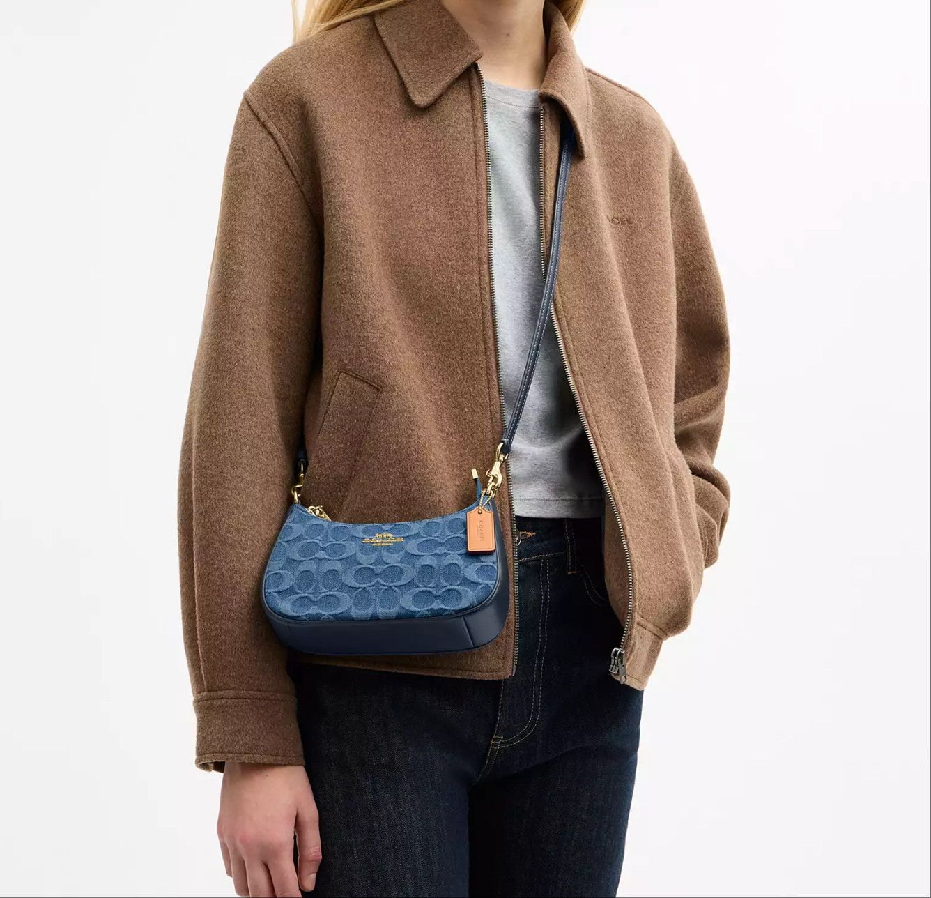 Coach Teri Mini Crossbody Bag In Signature Denim CDQ25 Size ONE SIZE - 11 Thumbnail