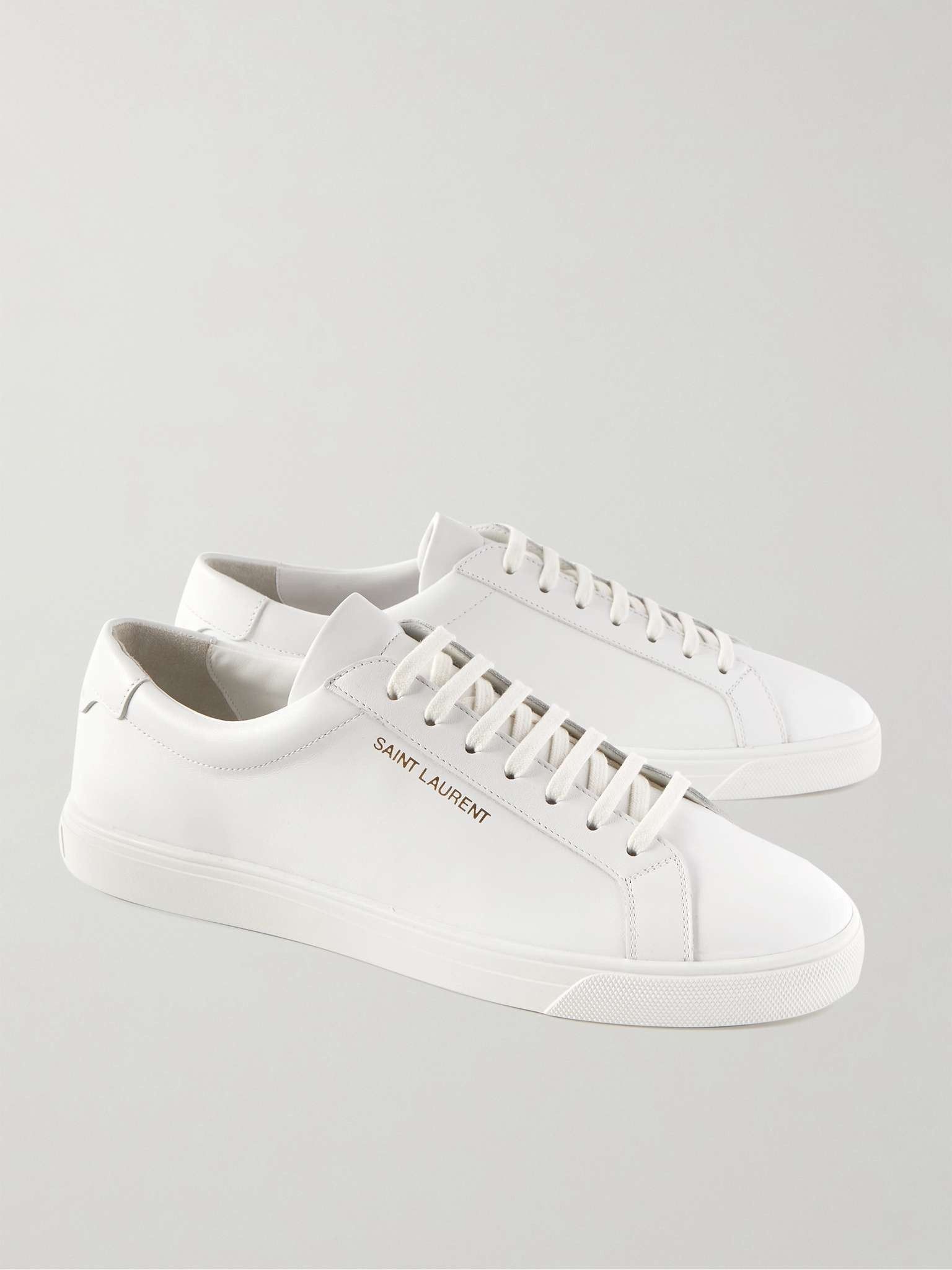 Saint Laurent Paris o1b1hav110425 Andy Leather Sneakers in White Size US 12.5 / EU 45-46 - 4 Thumbnail