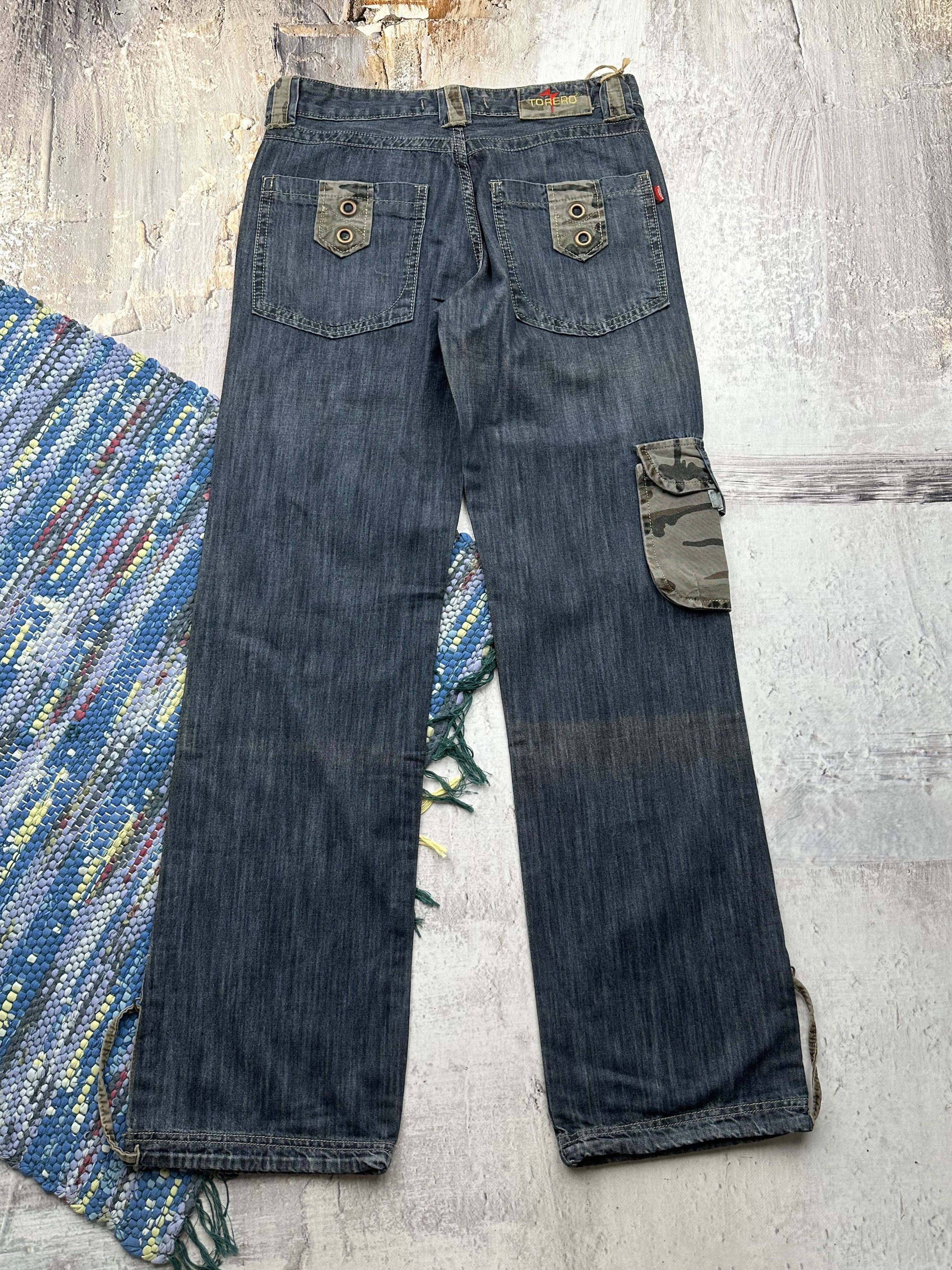 Japanese Brand Vintage Cargo Wide Jeans A471D15(26) Size US 32 / EU 48 - 4 Thumbnail