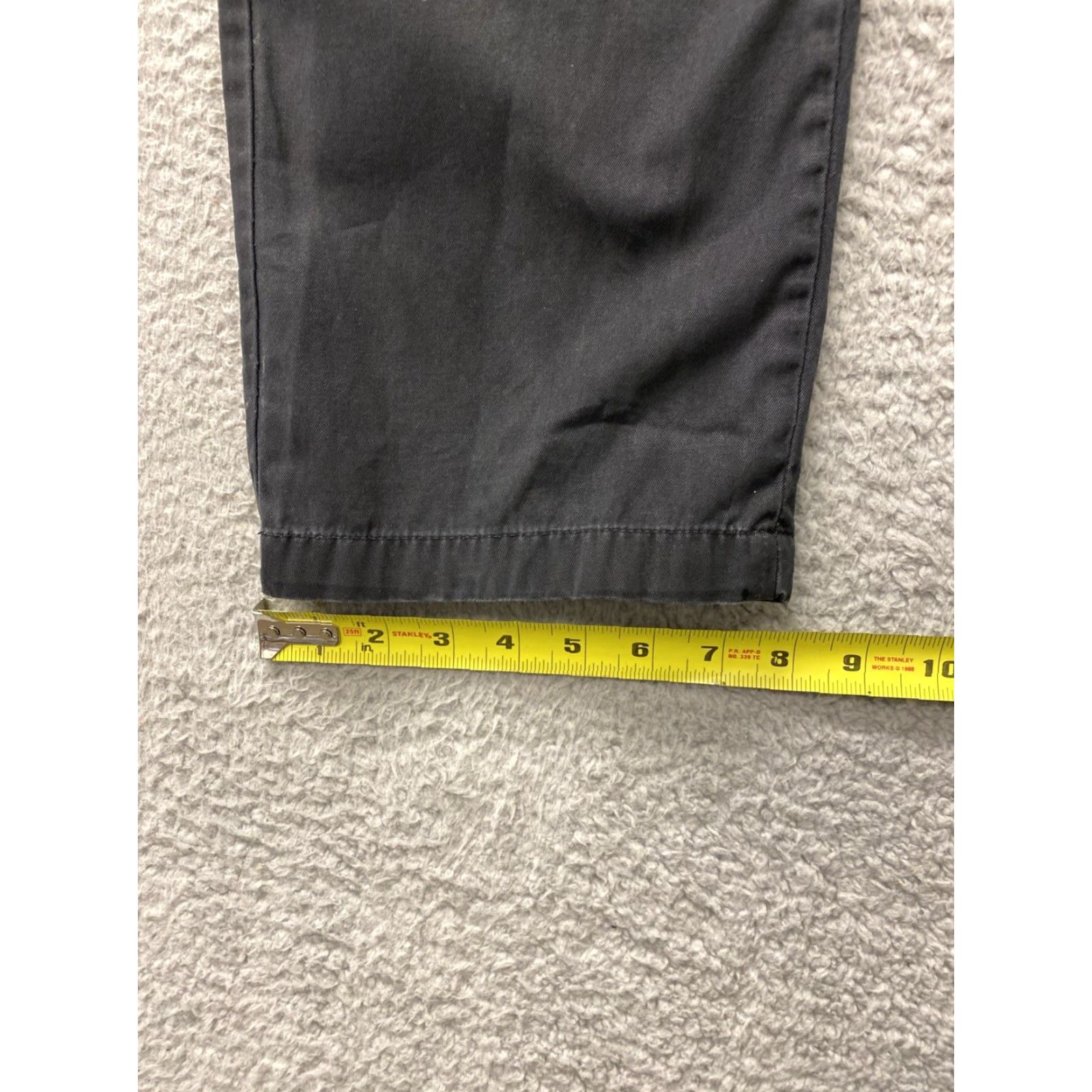 Banana Republic Banana Republic Chino Pants Men's 32x34 Slim Flat Front 5-Pocket Cotton Black Gavin Modern Casual Slim-Fit 34 Inseam Mens Size US 32 / EU 48 - 6 Thumbnail