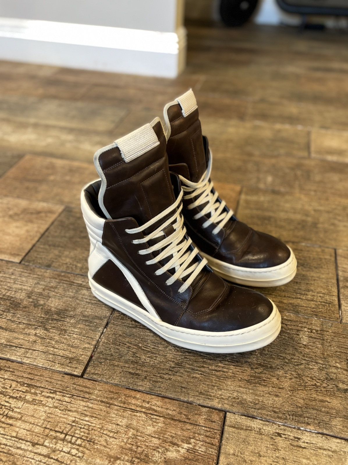 Rick Owens Geobasket Milk | Grailed